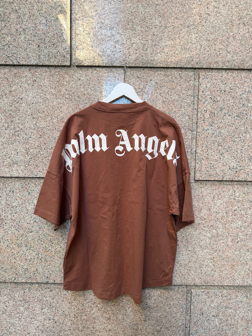 Palm Angels Classic Logo Over Brown T-Shirt - XL (USED)