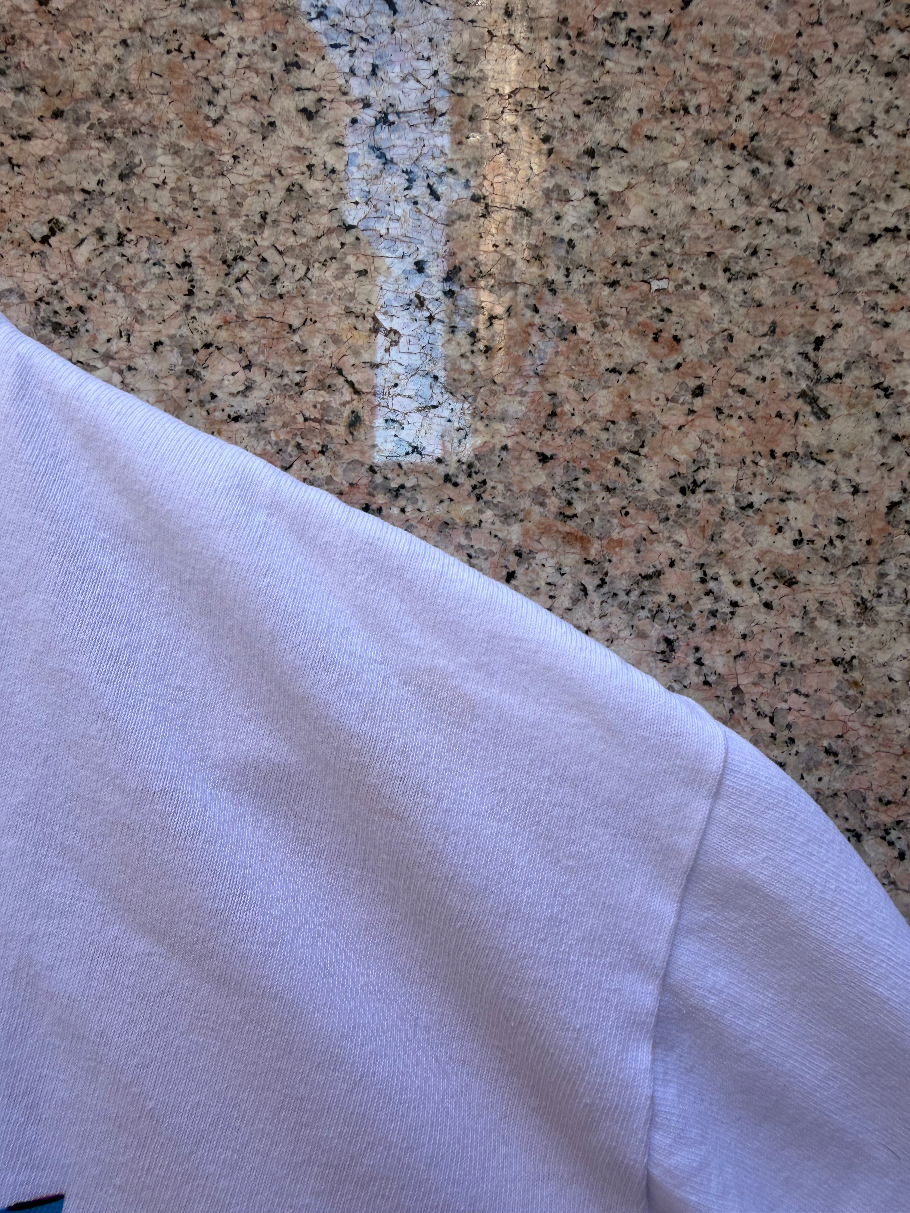 A Bathing Ape Bape Star Logo Multi White T-Shirt L (USED)