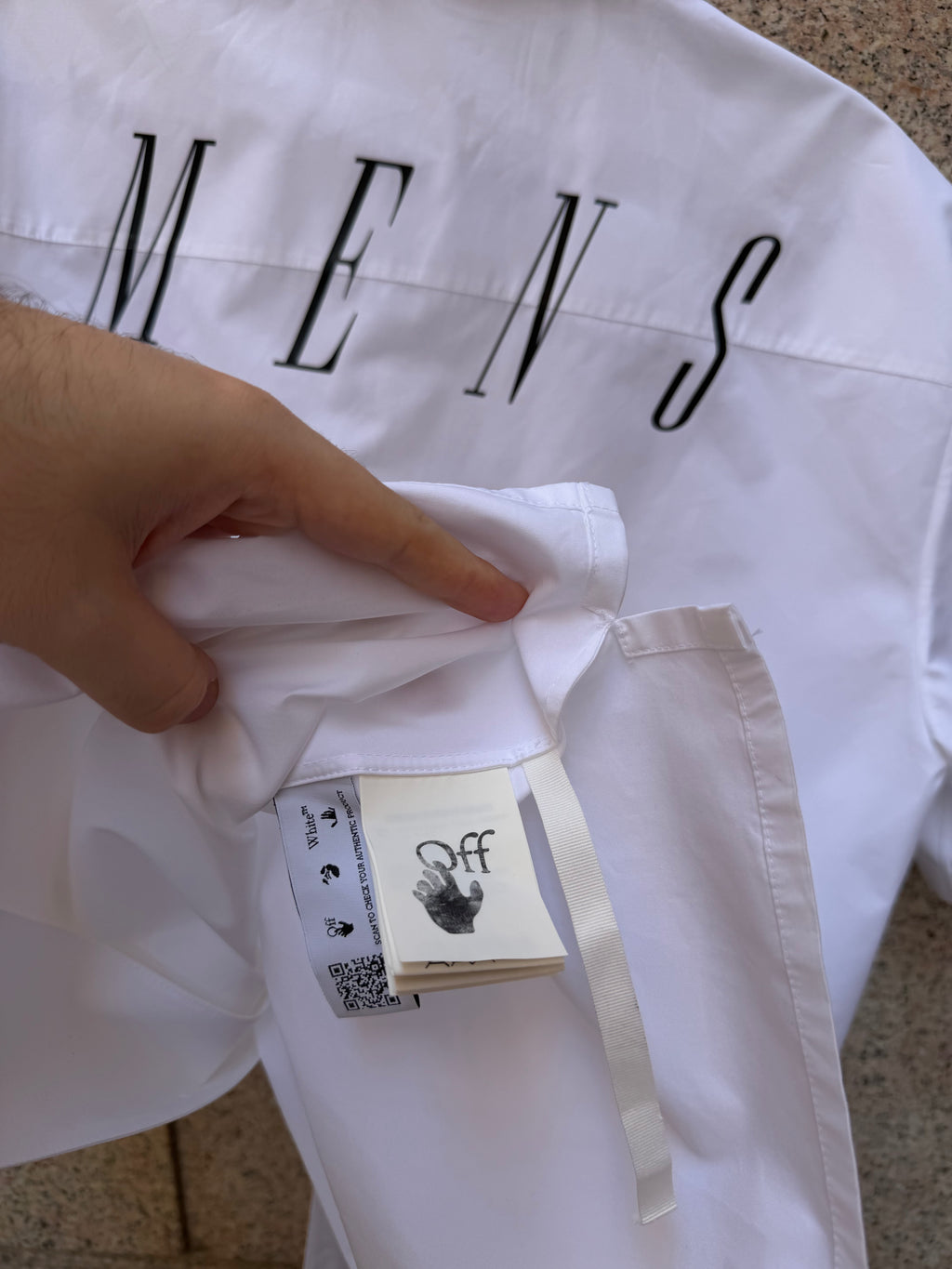 Off-White White Shirt Mens - XL (USED)