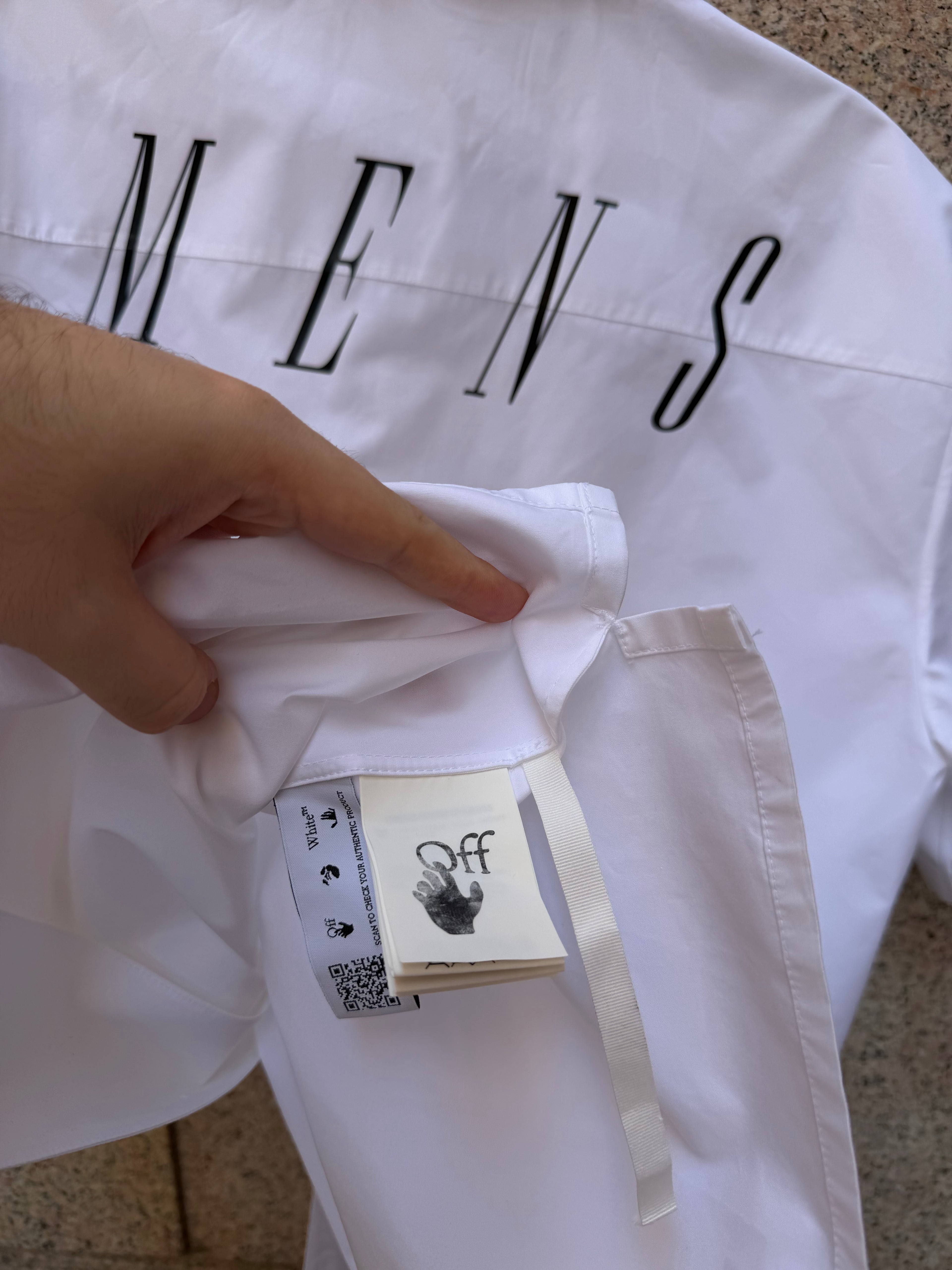 Off-White White Shirt Mens - XL (USED)