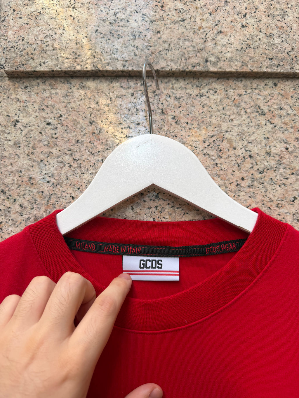 GCDS Big Logo Red T-Shirt - XL (USED)