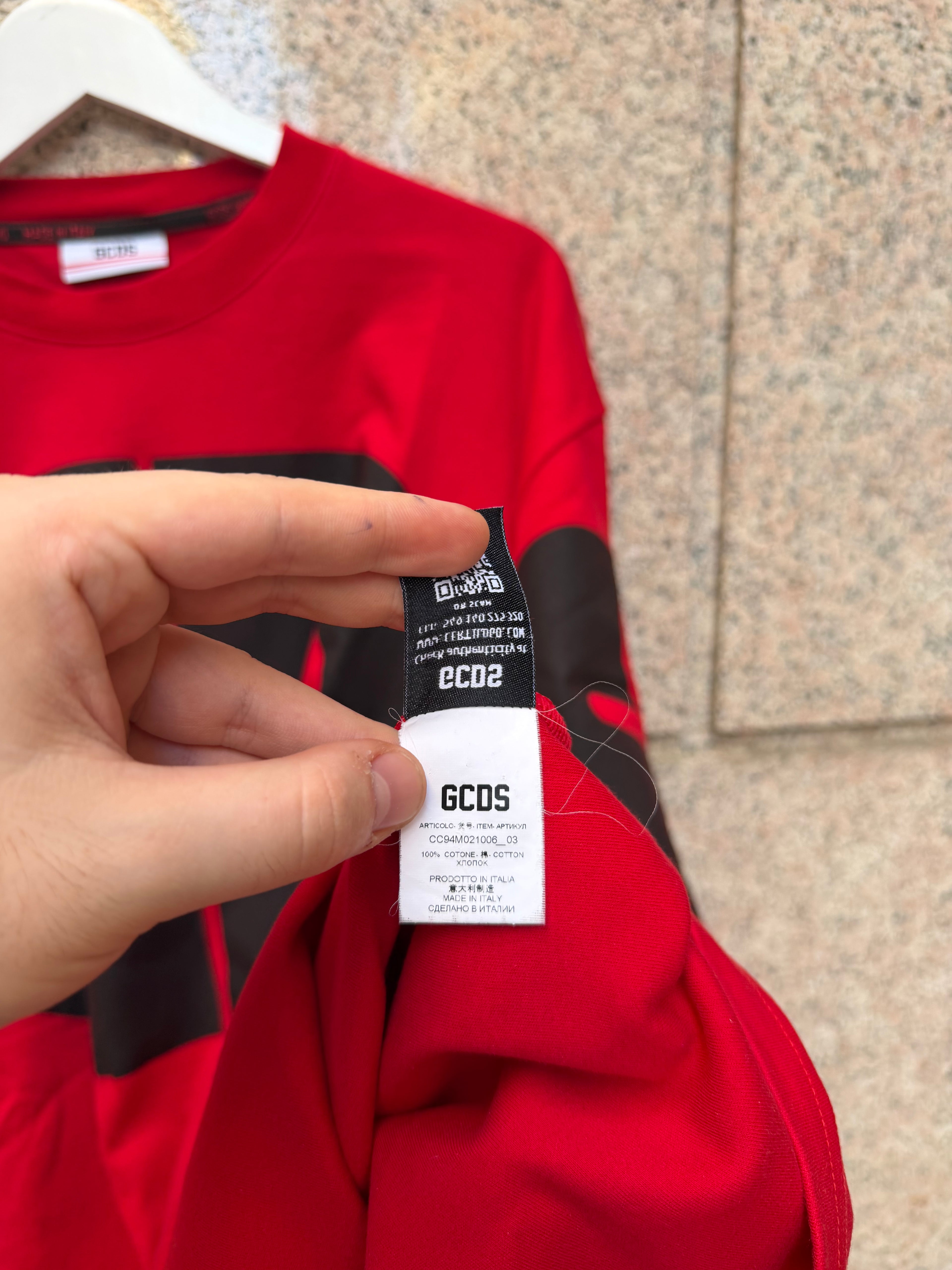 GCDS Big Logo Red T-Shirt - XL (USED)