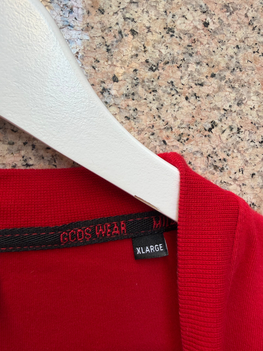 GCDS Big Logo Red T-Shirt - XL (USED)