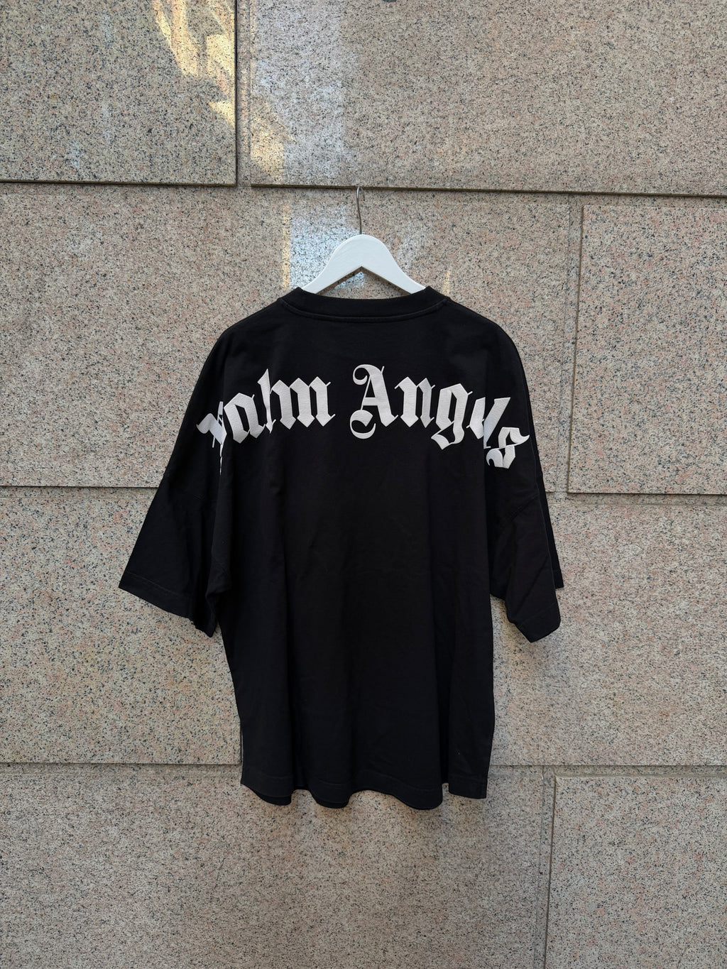Palm Angels Classic Logo Over Black T-Shirt - XL (USED)