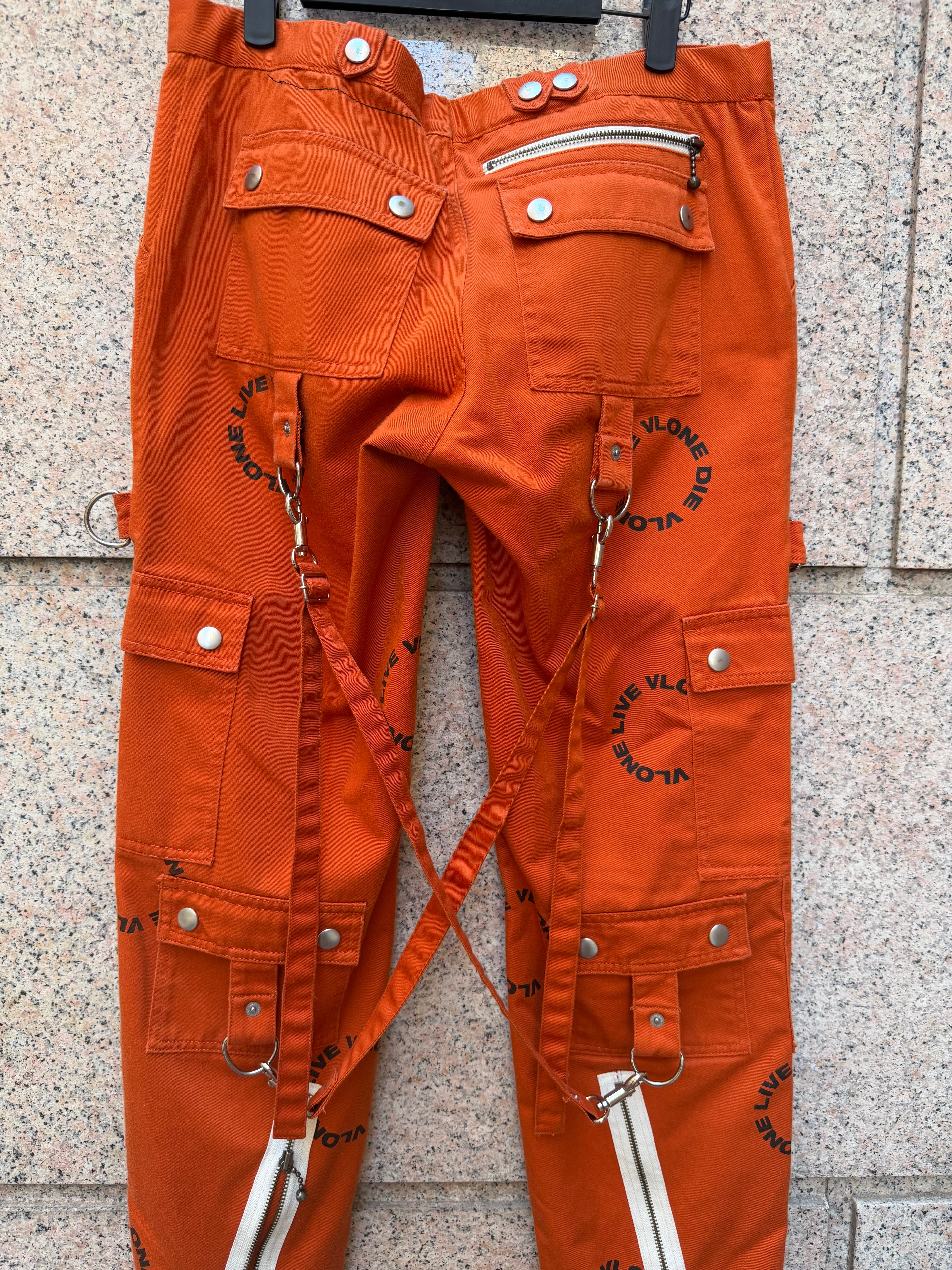 Vlone Orange Bondage Pants  - M (USED)