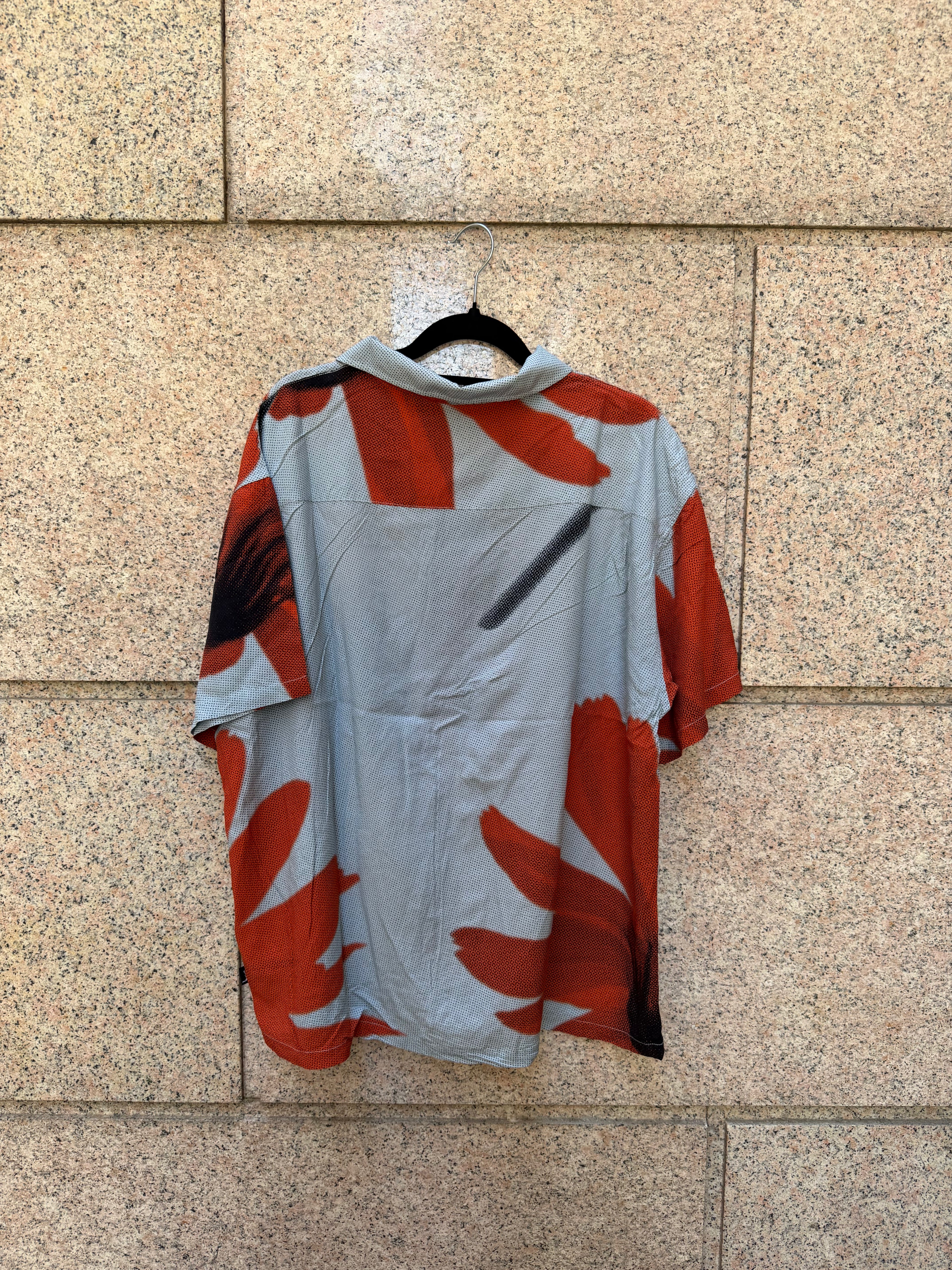 Stussy Halftone Flower Shirt - L (USED)