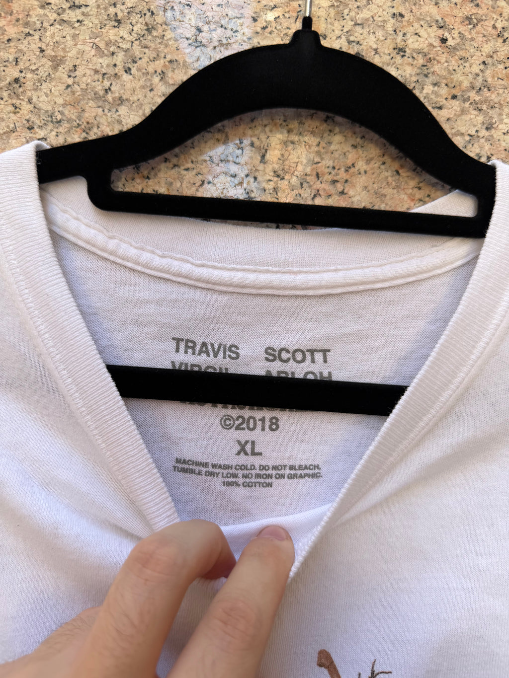 Travis Scott X Virgil Abloh T-shirt J4 - XL (USED)