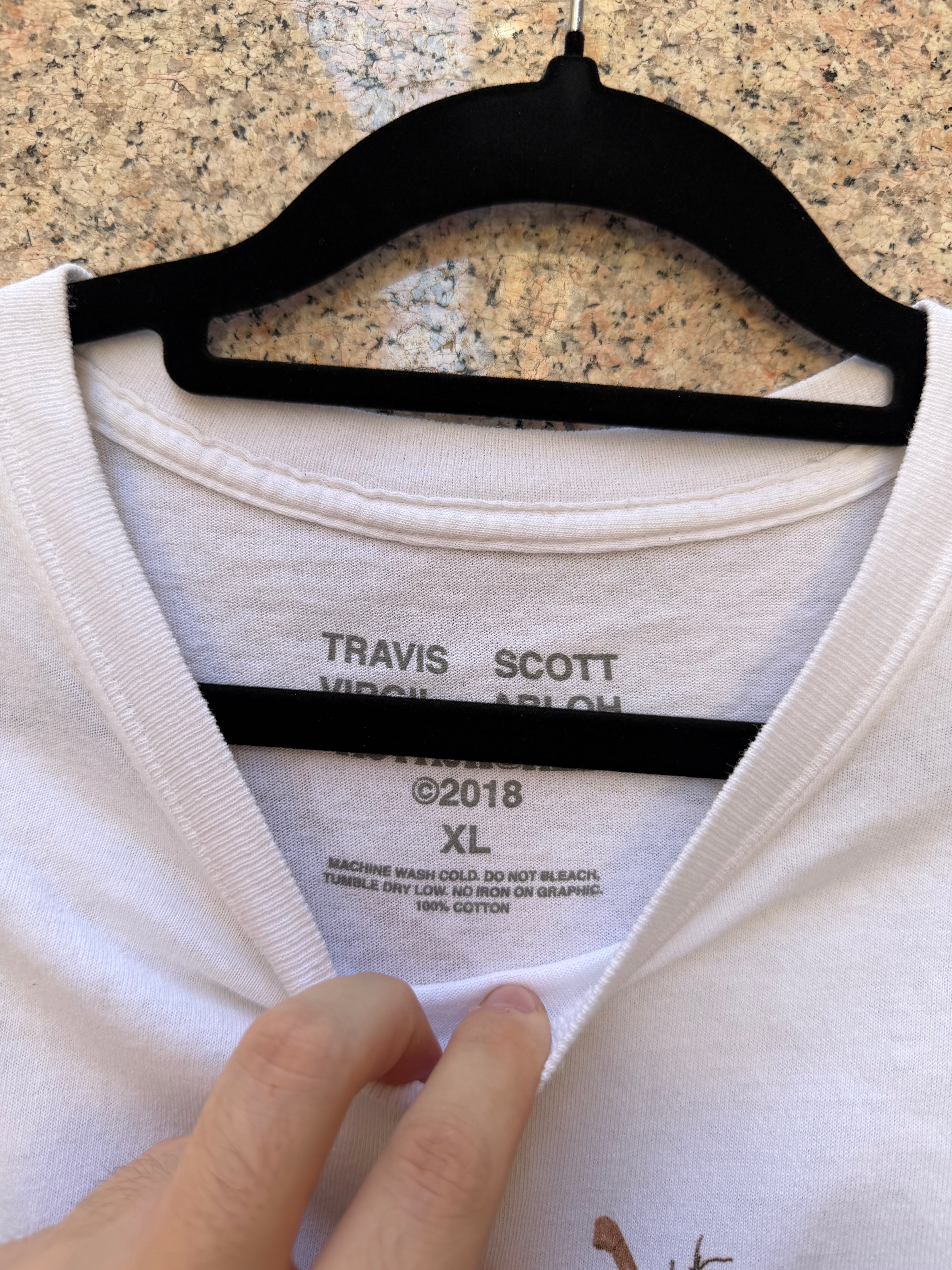 Travis Scott X Virgil Abloh T-shirt J4 - XL (USED)