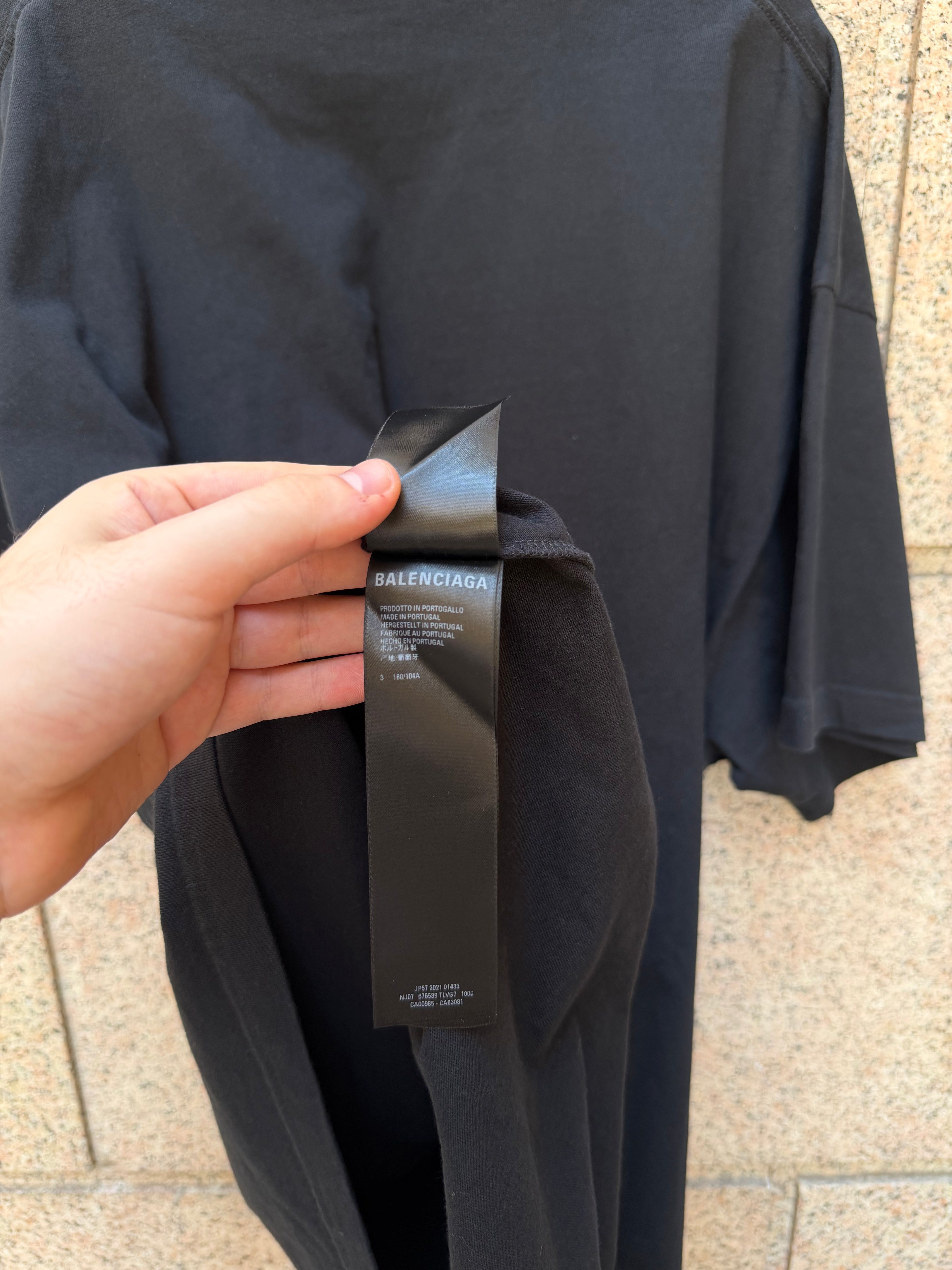 Balenciaga X The Simspon T-Shirt Black Oversize - XL (USED)