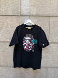 A Bathing Ape Bape X Squid Game Big Head Black T-Shirt - XXL (USED)