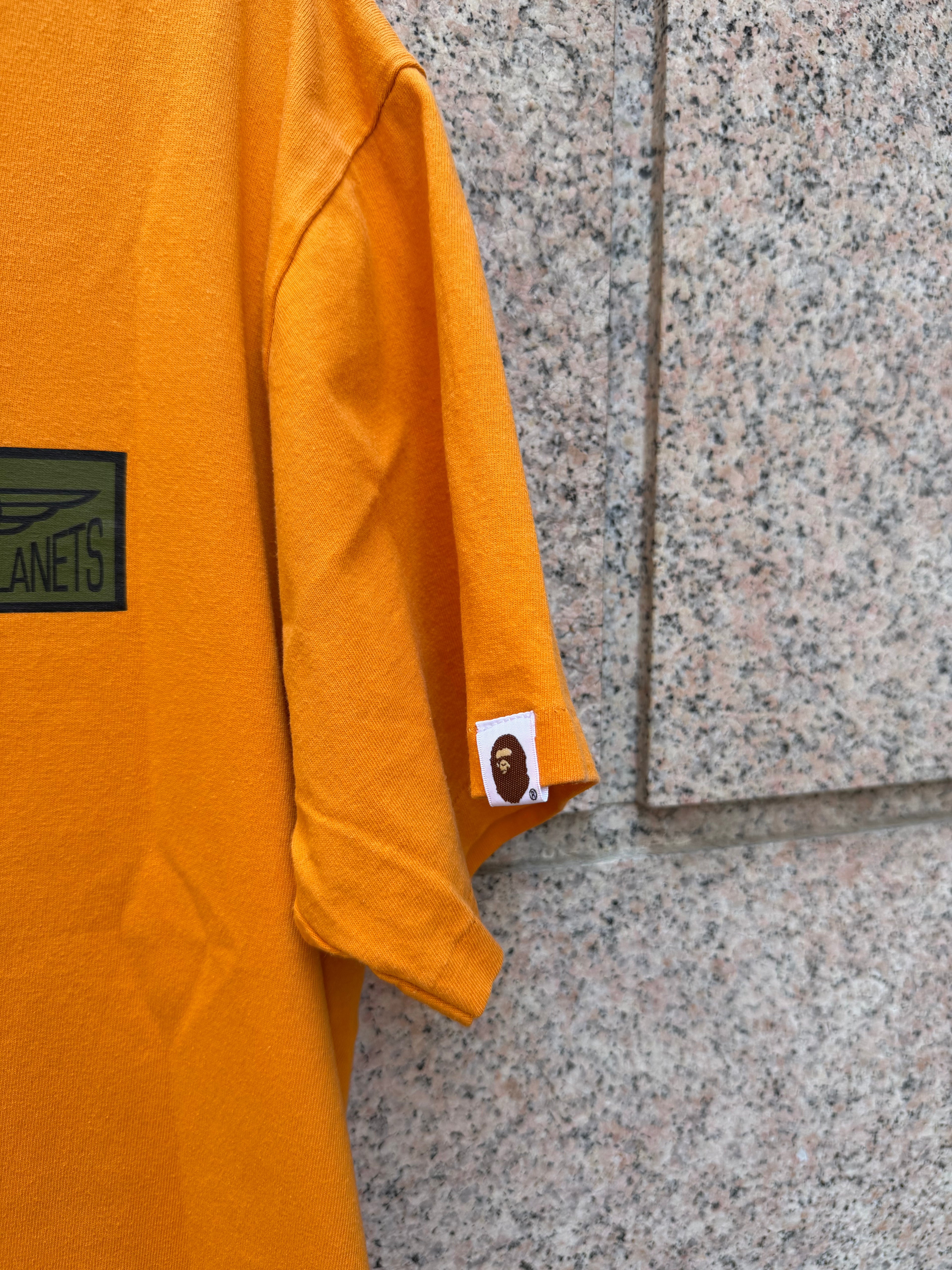A Bathing Ape Bape Hunting Orange T-Shirt - L (USED)
