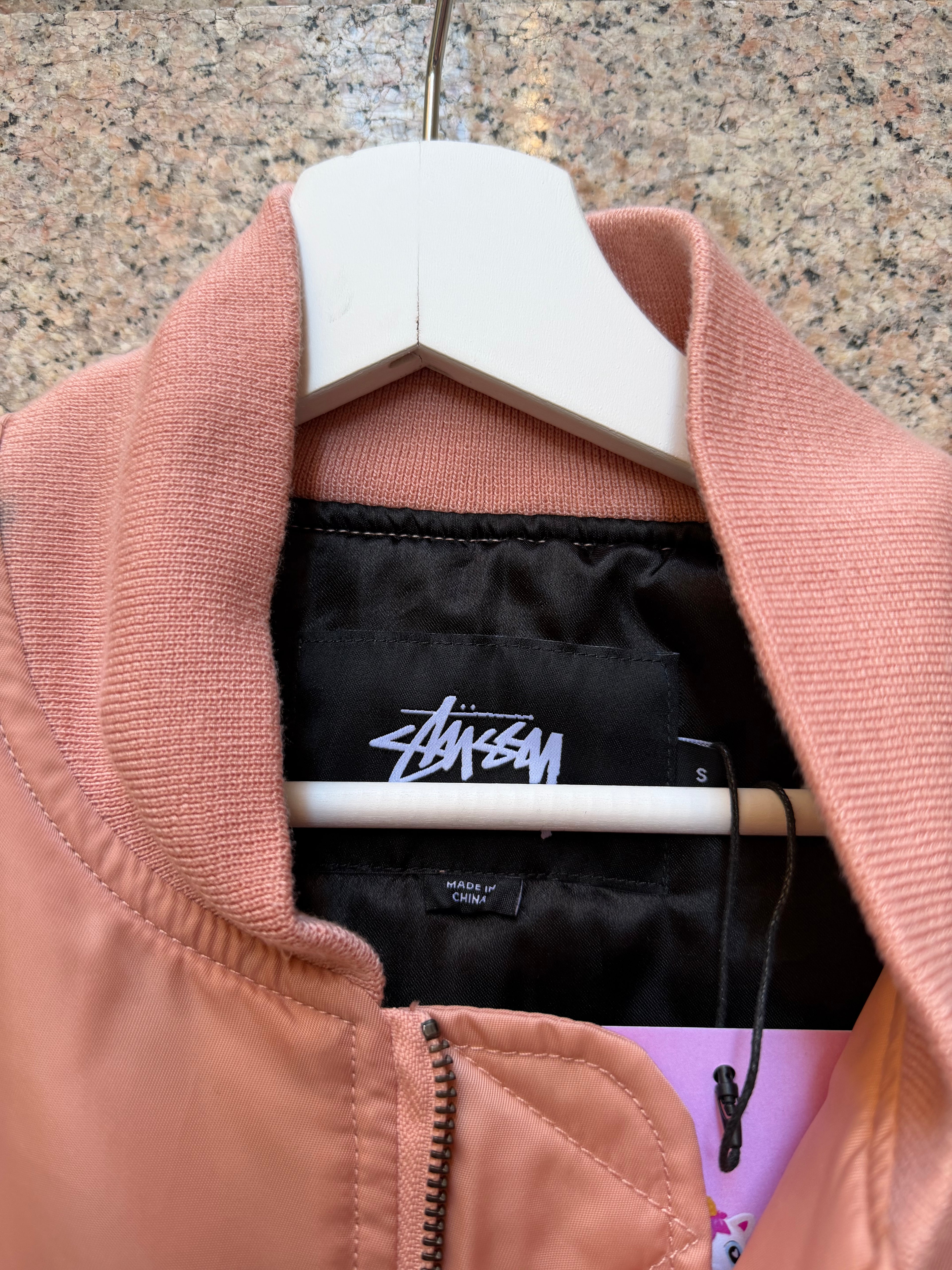 Stussy Bomber Pink - S (USED)