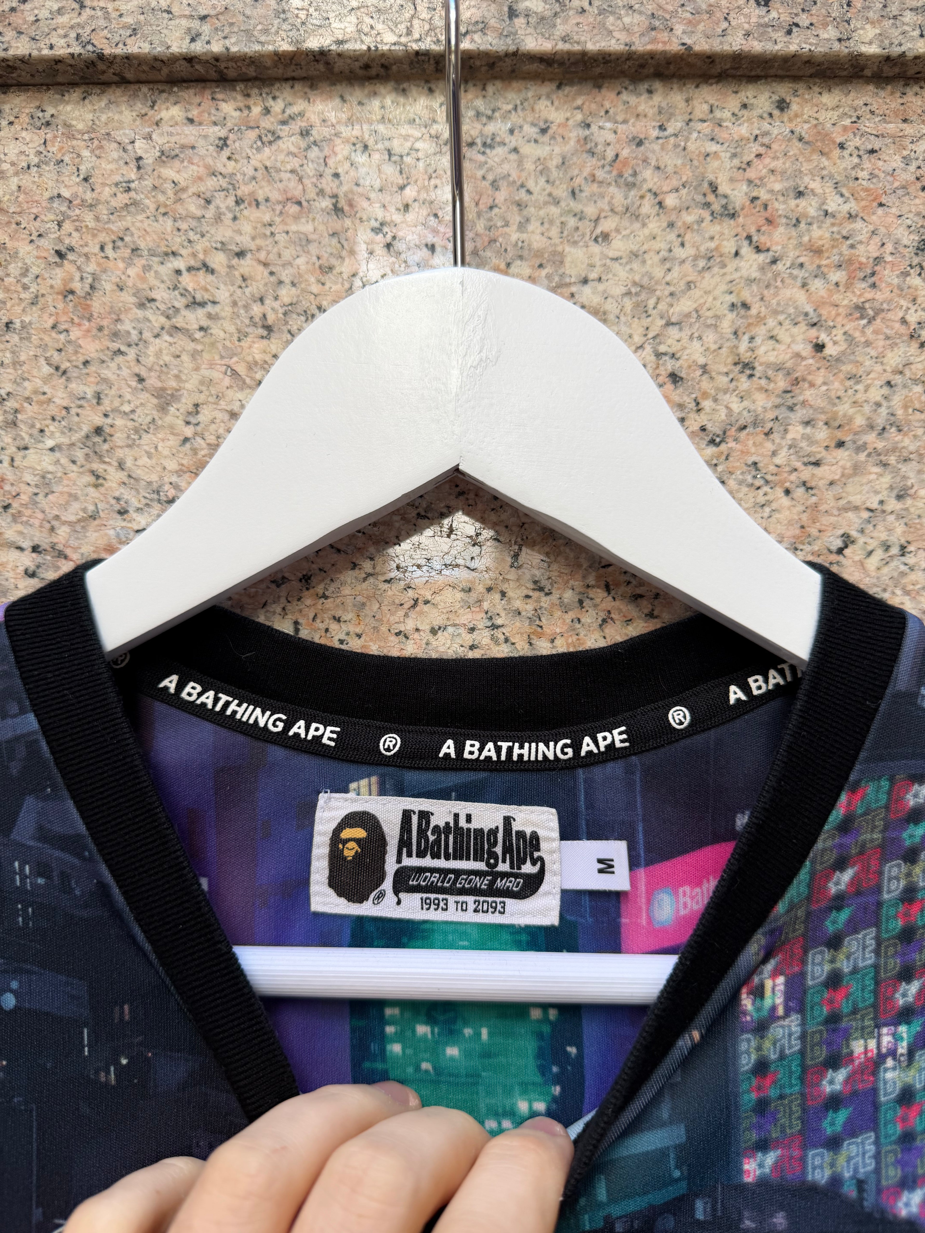 A Bathing Ape Bape World Gone Mad Tee - M (USED)