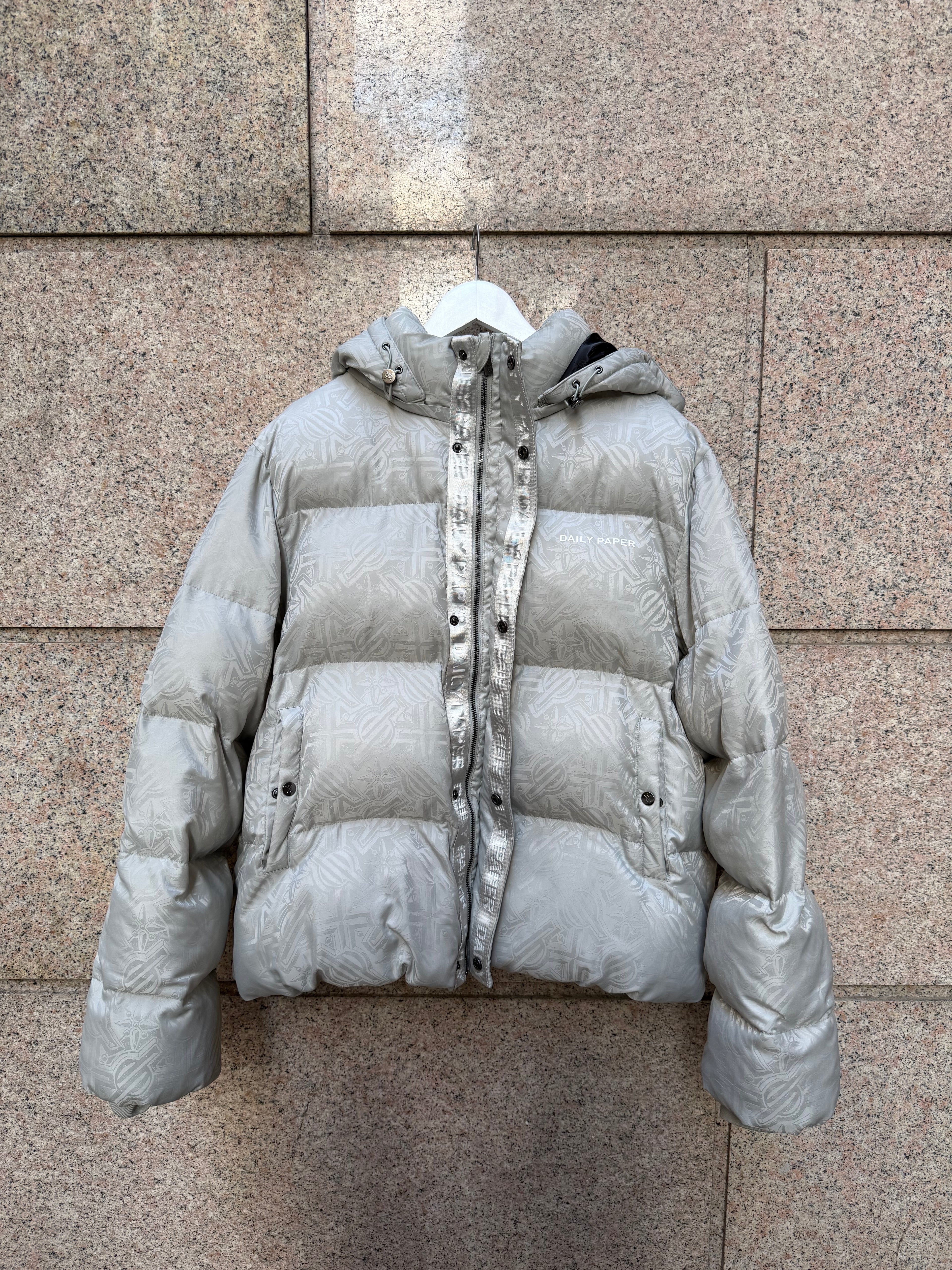 Daily Paper Puffer Silver - XL (USED)