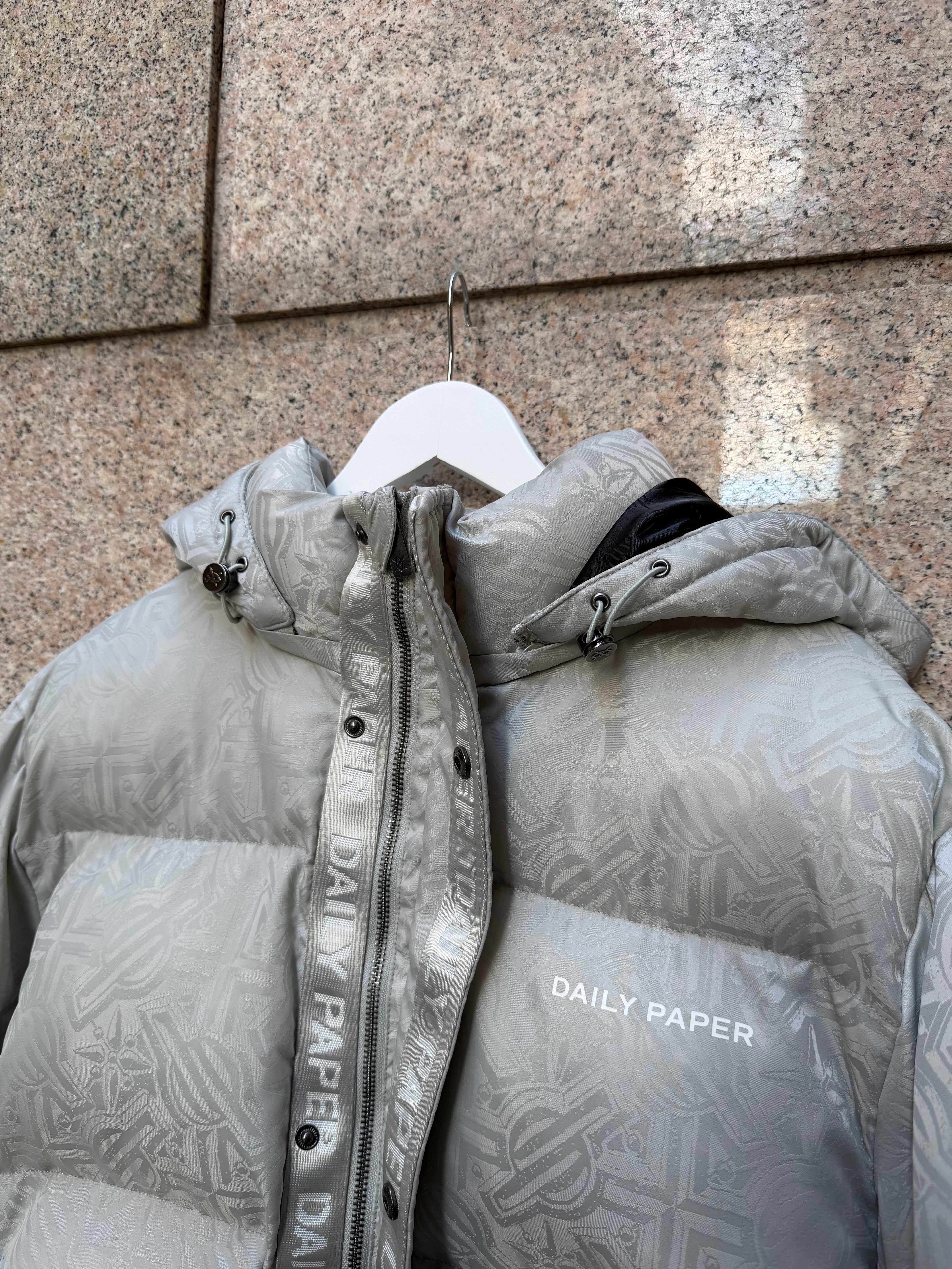Daily Paper Puffer Silver - XL (USED)