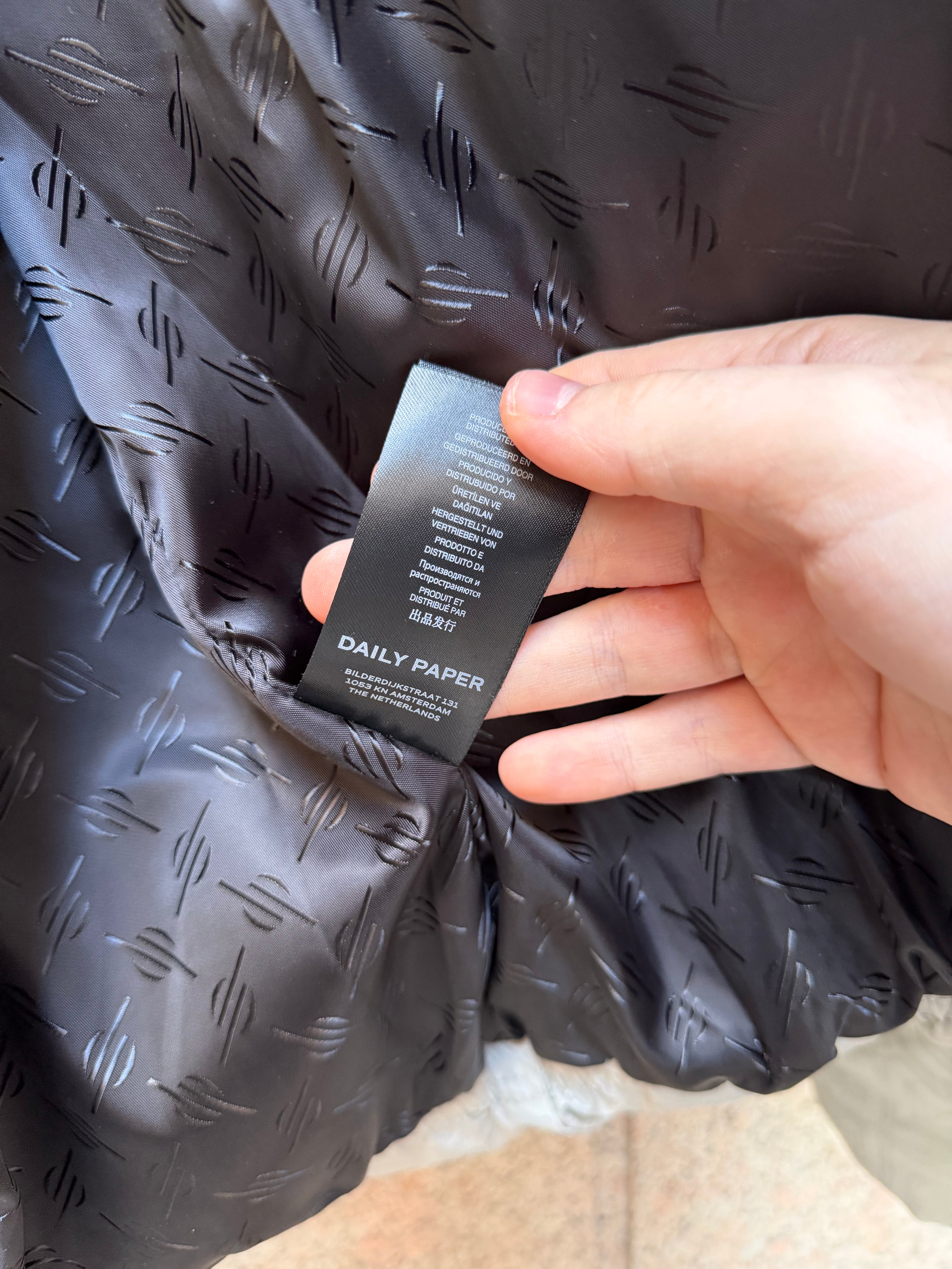 Daily Paper Puffer Silver - XL (USED)