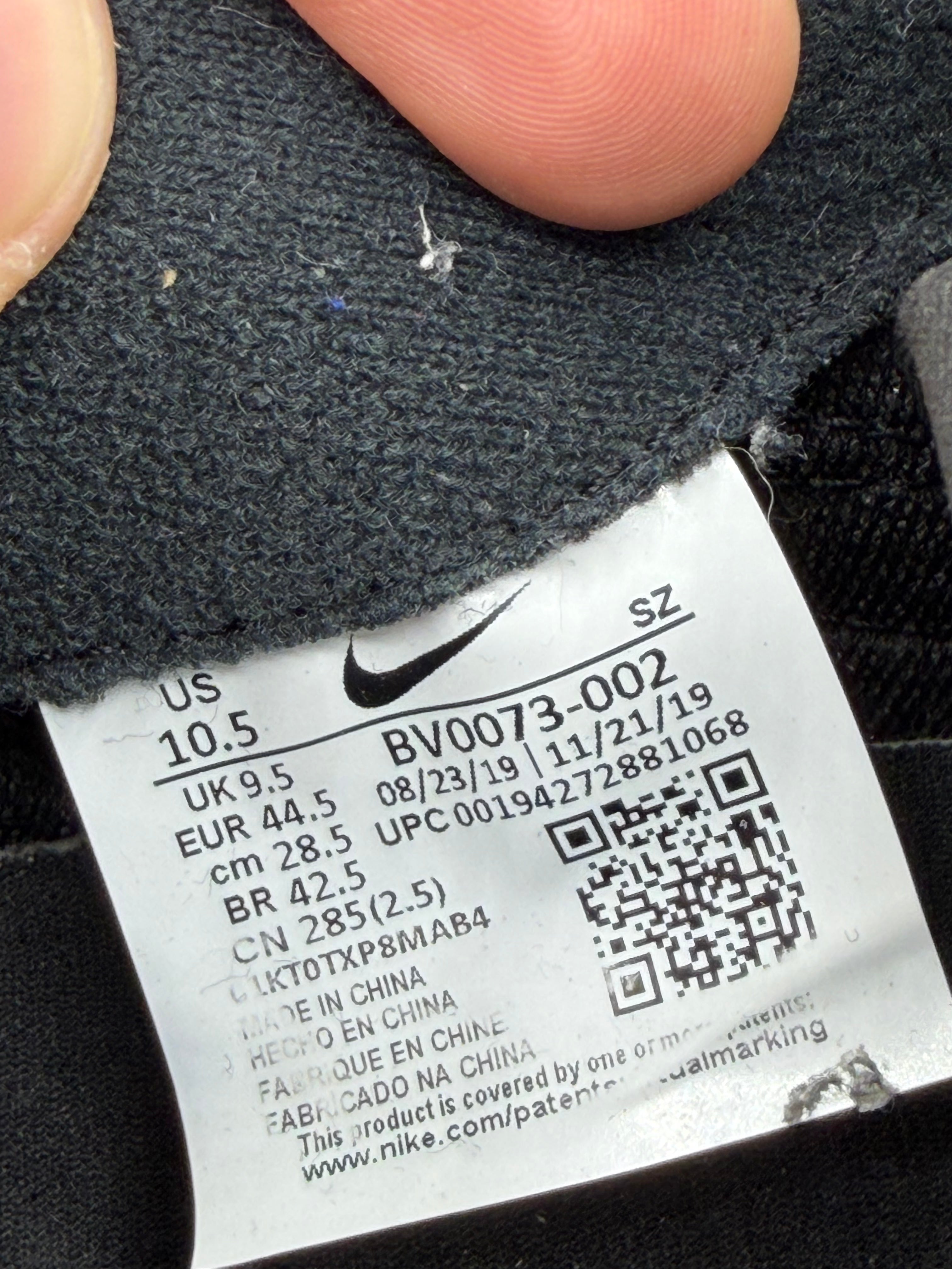Nike LD Waffle sacai Black Nylon - 44,5Eu (USED)