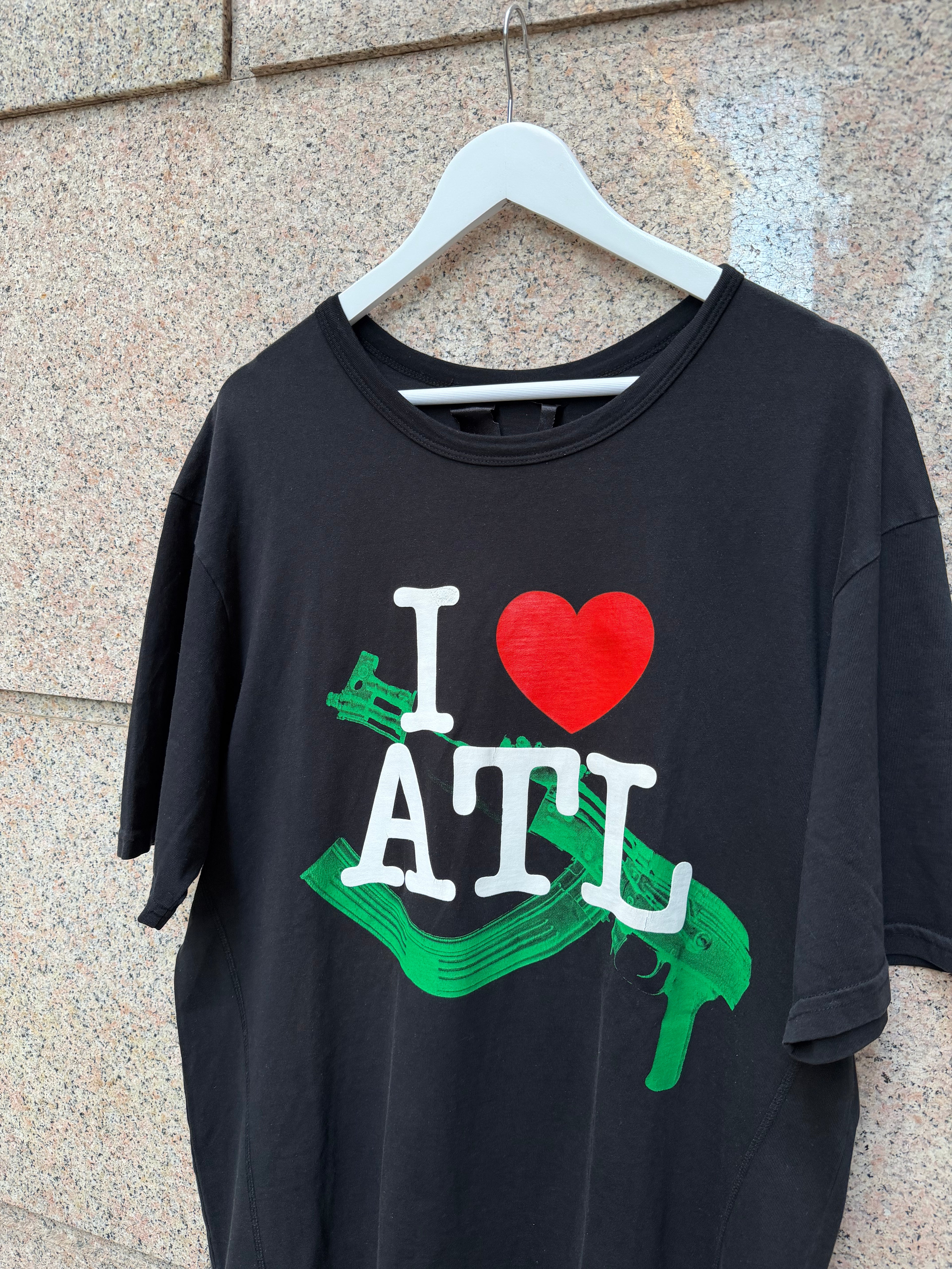 Vlone I Love Atl Black Tee  - L (USED)