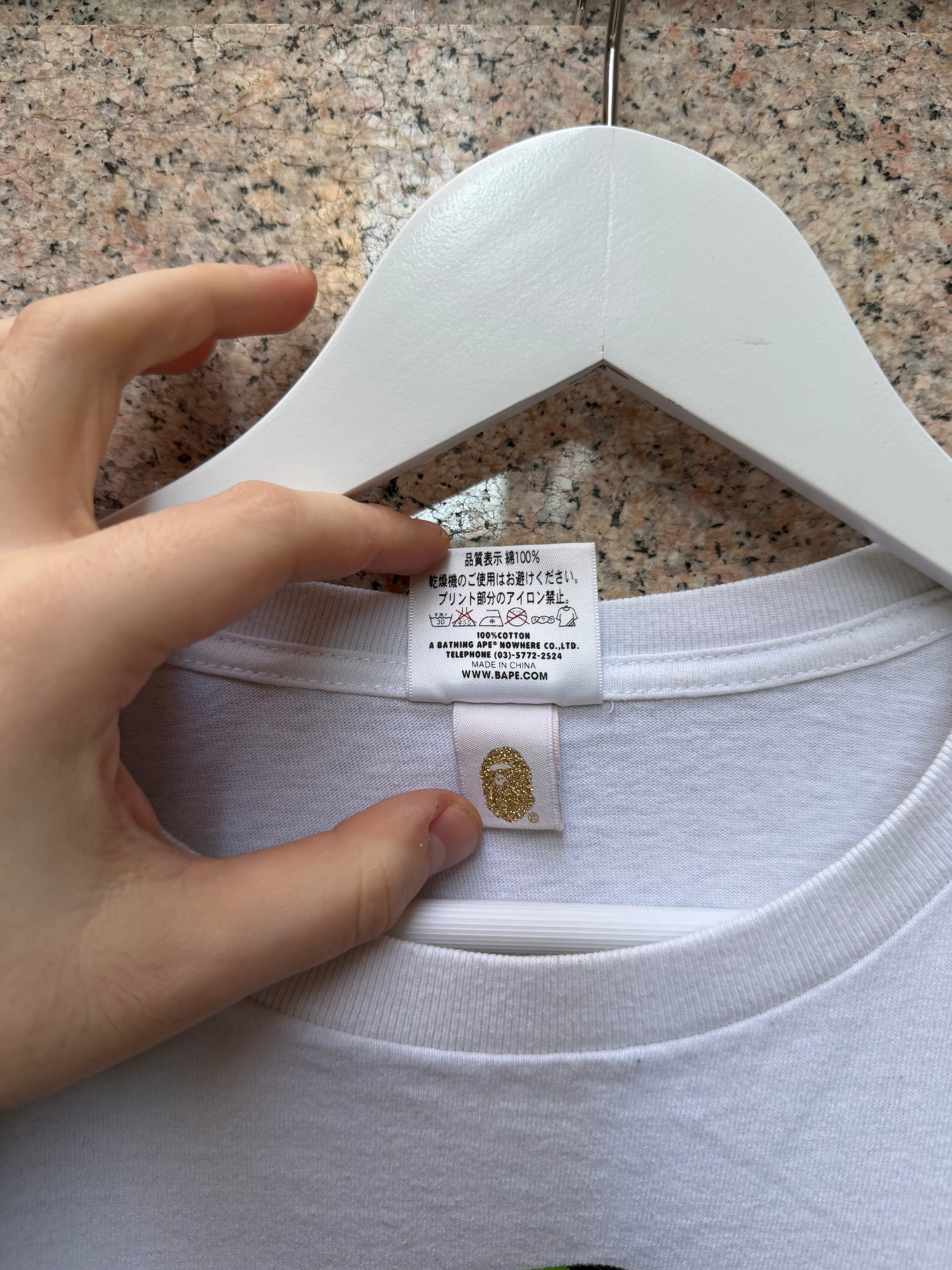 A Bathing Ape Bape Big Head Multi Star - L (USED)