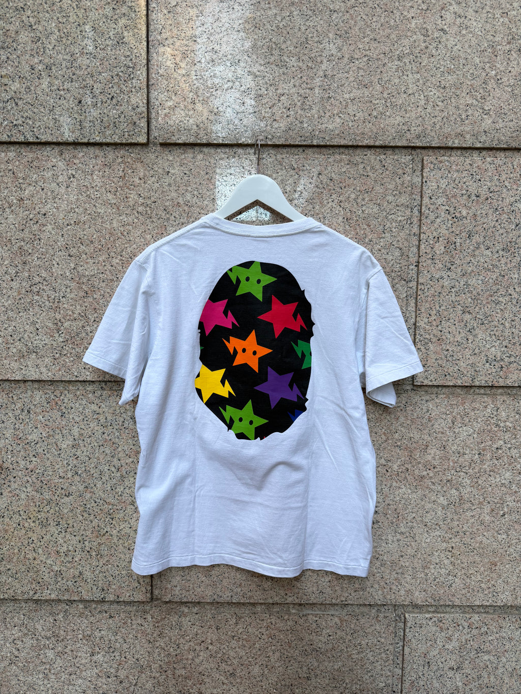 A Bathing Ape Bape Big Head Multi Star - L (USED)
