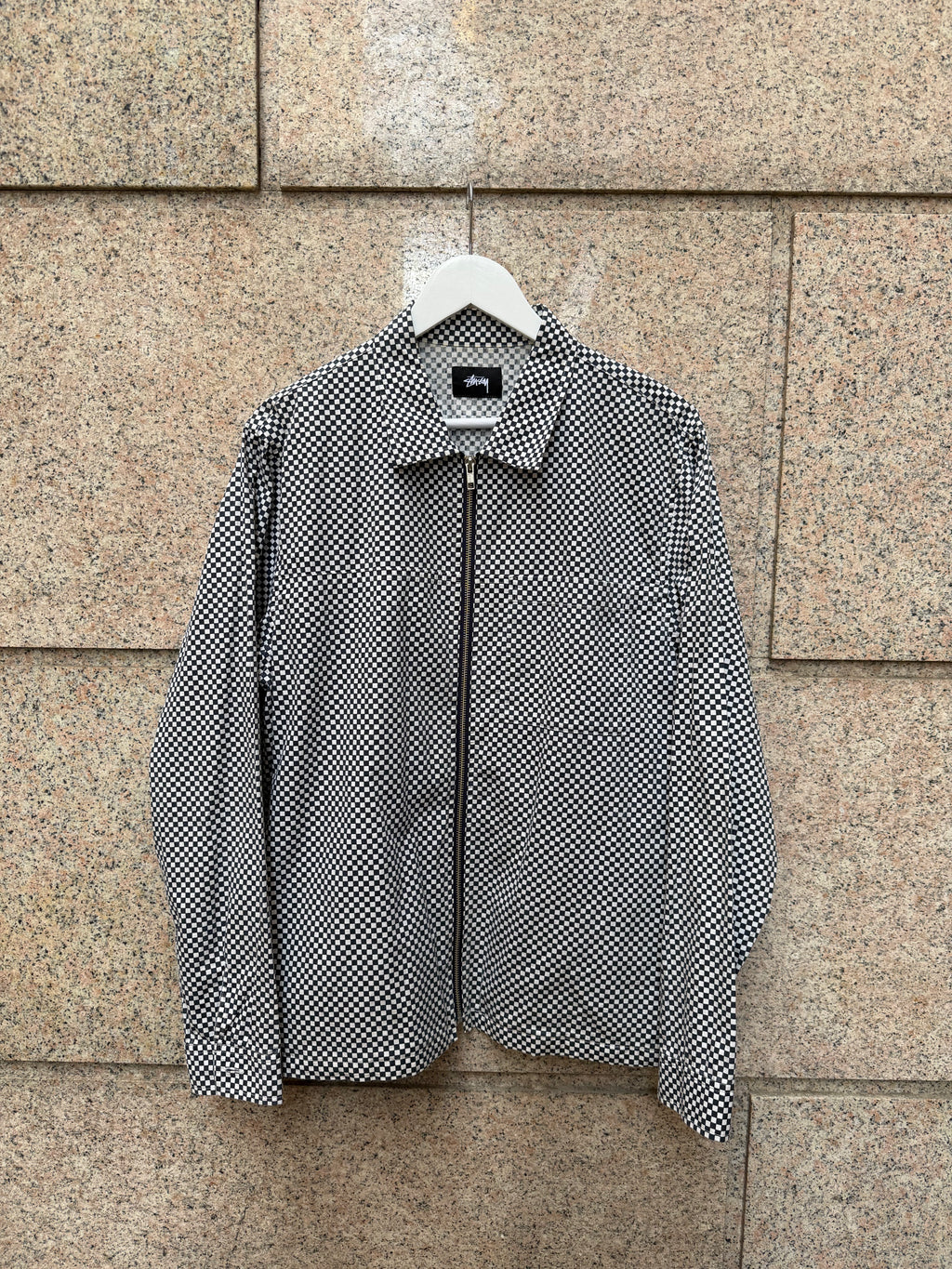 Stussy Overshirt White Navy - S (USED)