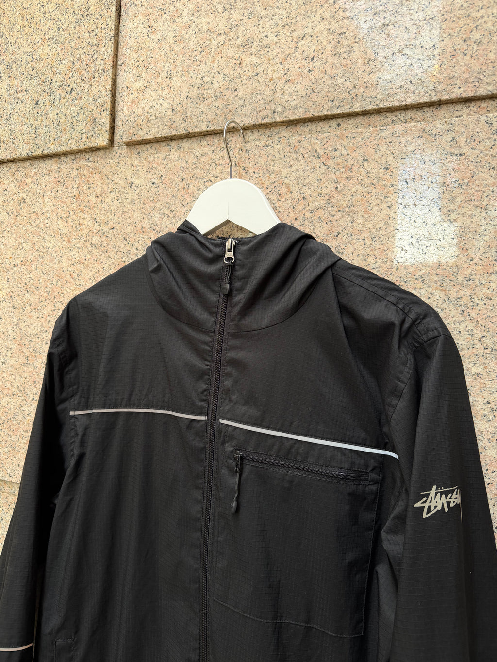 Stussy Light Jacket Black - S (USED)