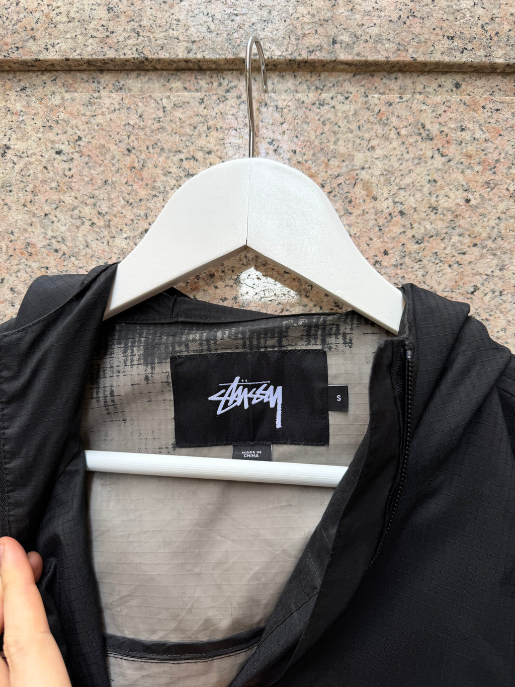 Stussy Light Jacket Black - S (USED)