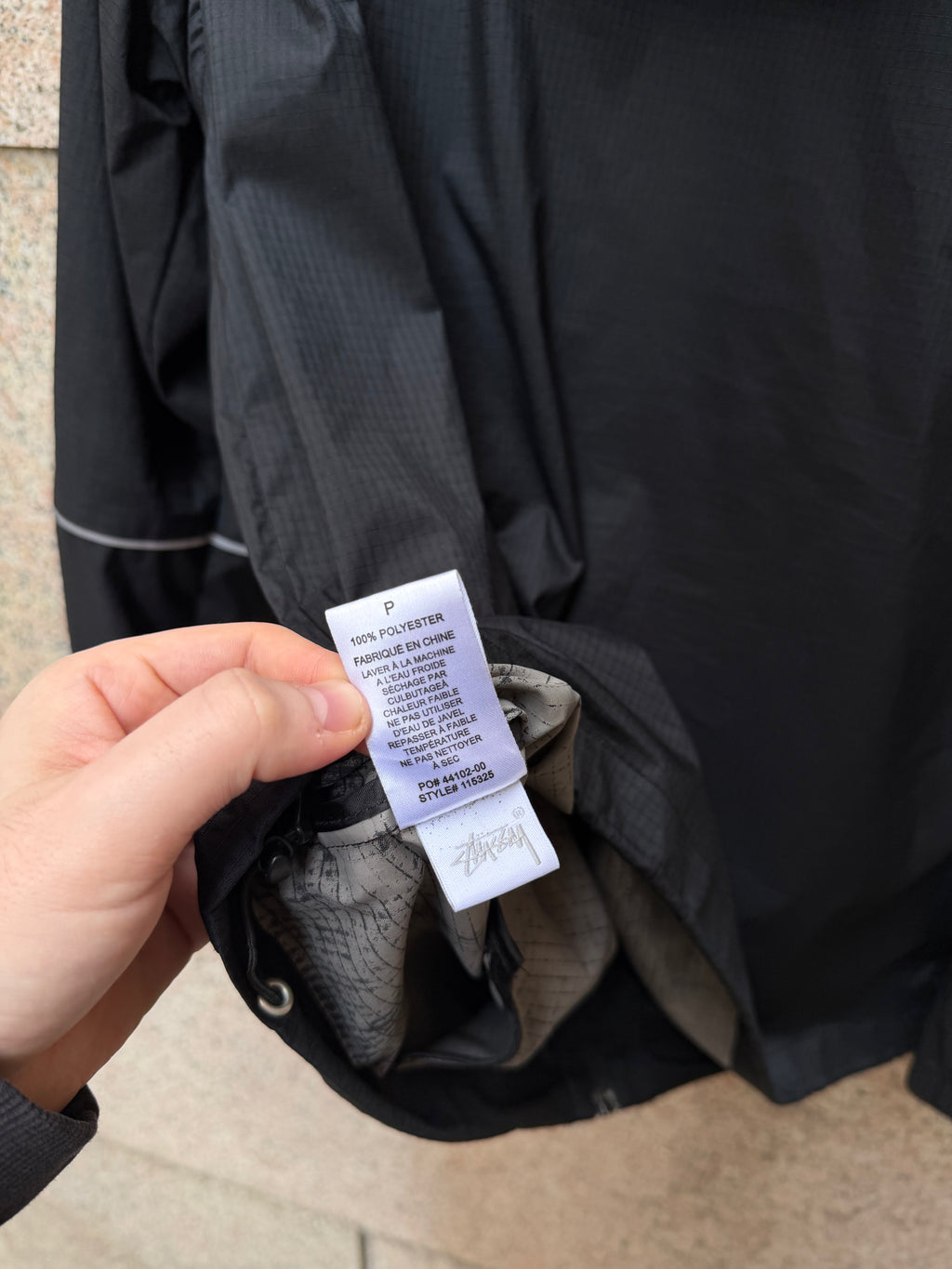 Stussy Light Jacket Black - S (USED)