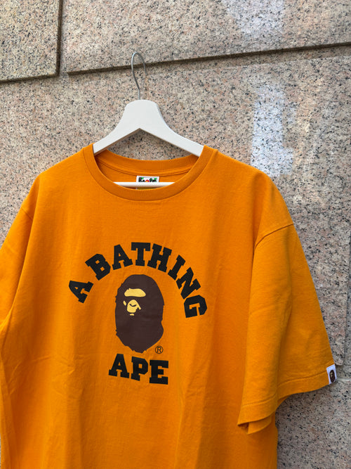A Bathing Ape Bape Tee College Orange - XL (USED)