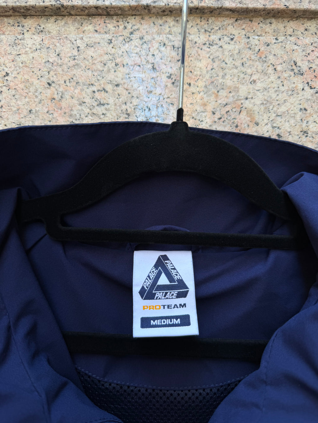 Palace Palmat Shell Jacket Navy Yellow SS24 - M (USED)