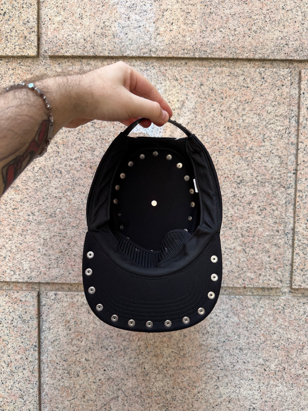 Supreme Star Studded Pillbox Hat Black (USED)