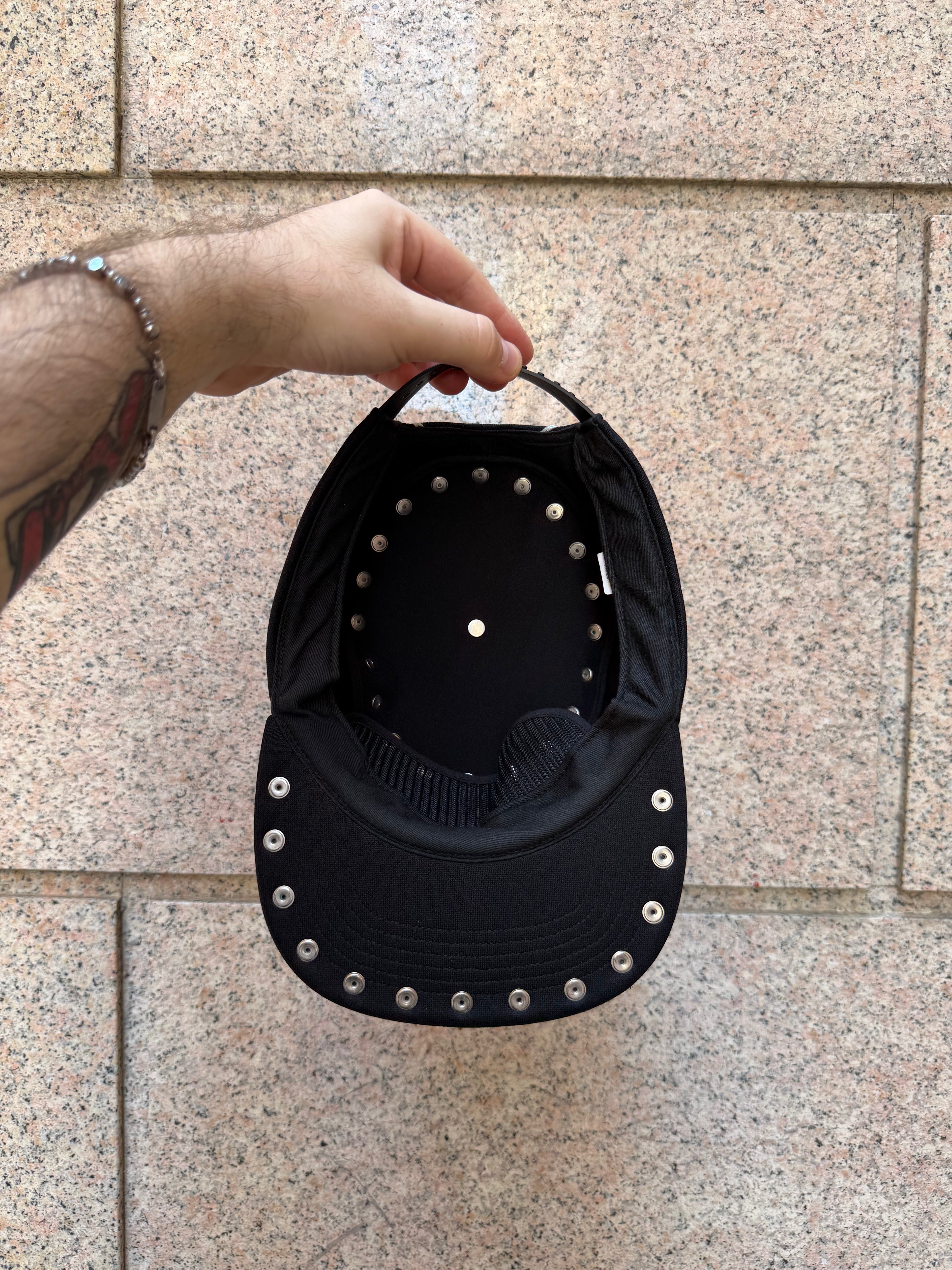 Supreme Star Studded Pillbox Hat Black (USED)