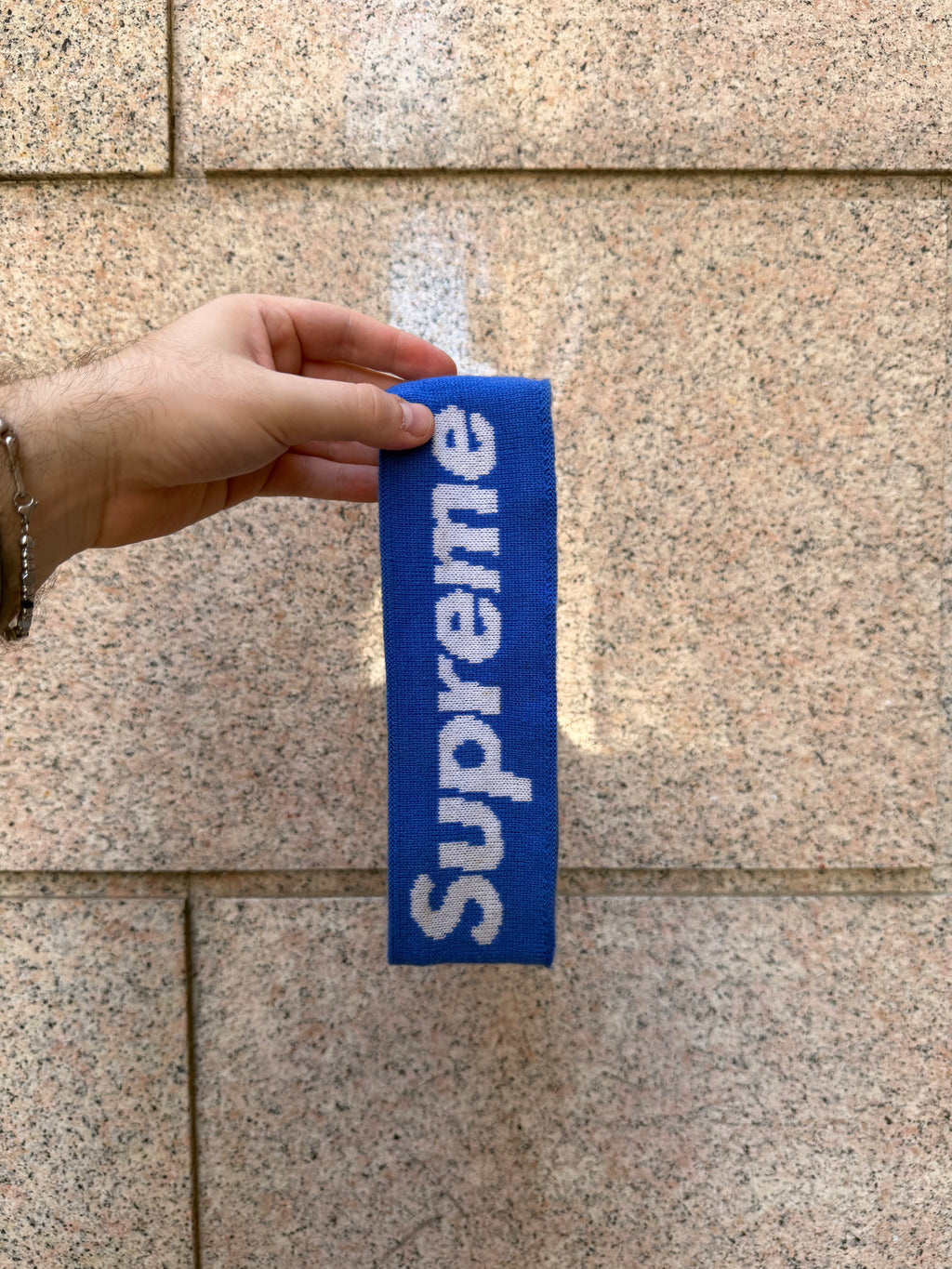 Supreme X New Era Big Logo Headband Blue (USED)
