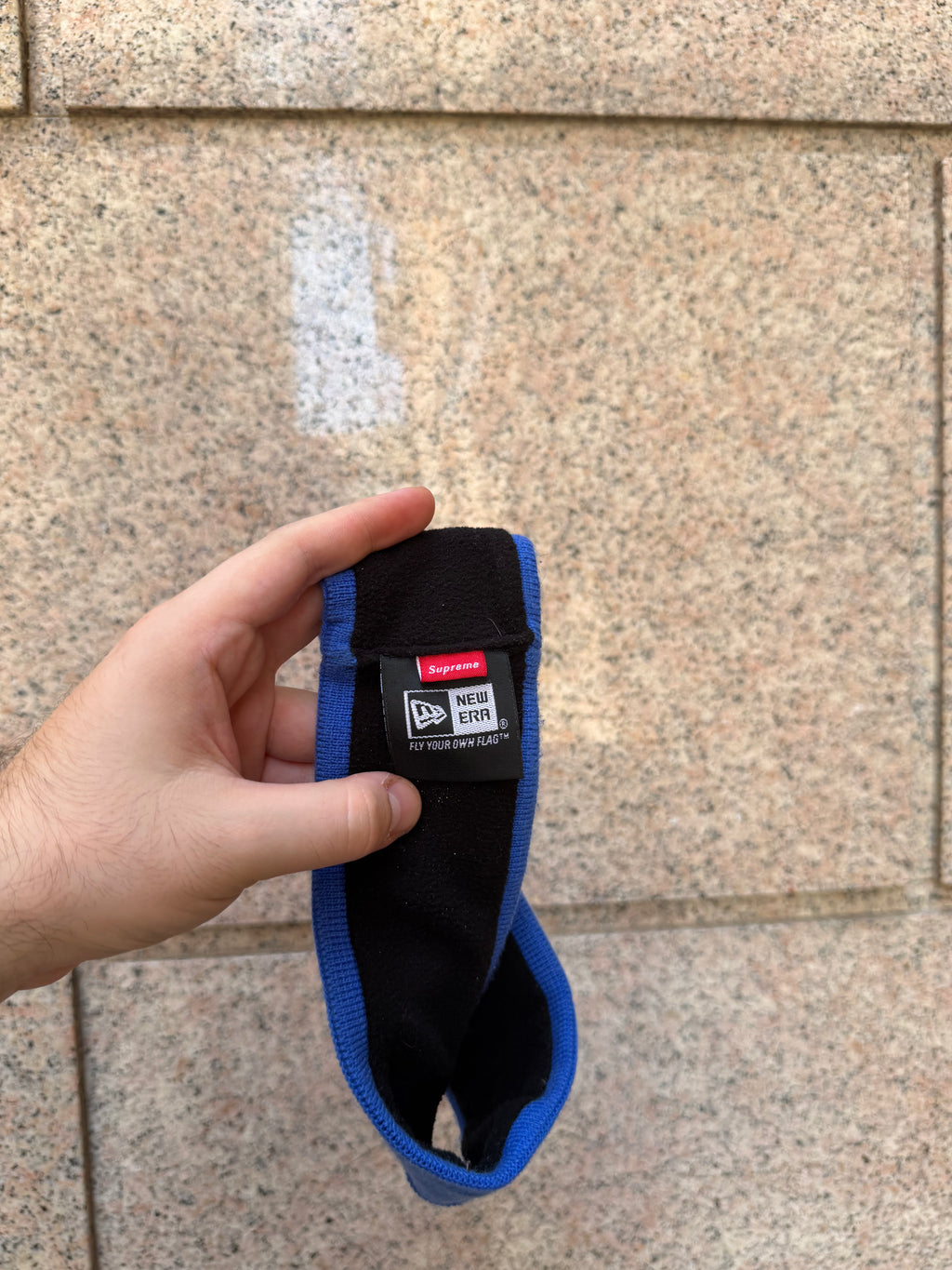 Supreme X New Era Big Logo Headband Blue (USED)