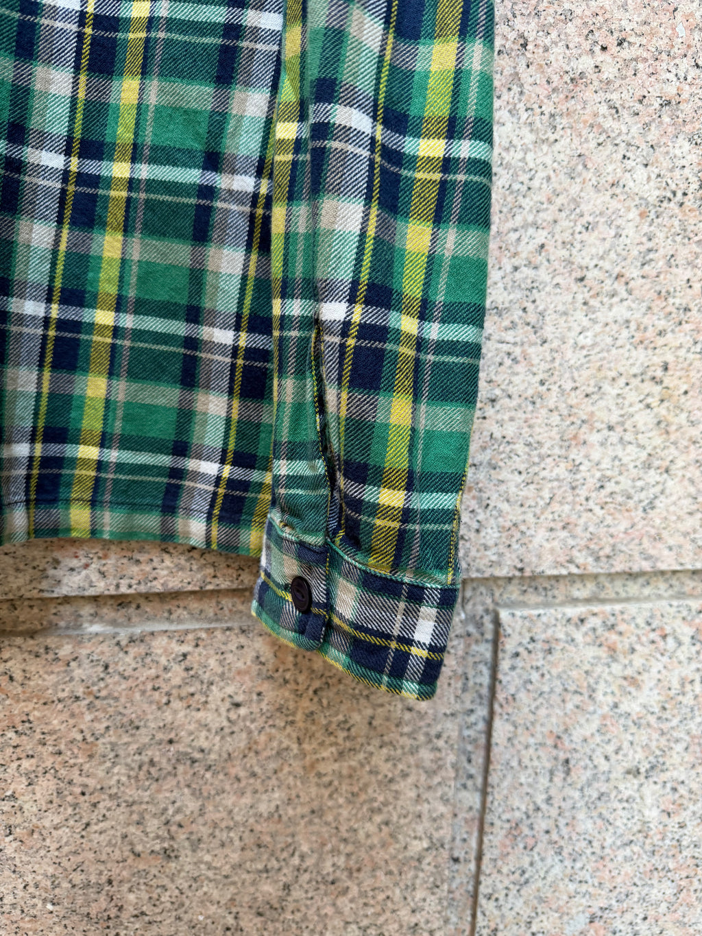 Stussy Zip Shirt Plaid Green - M (USED)