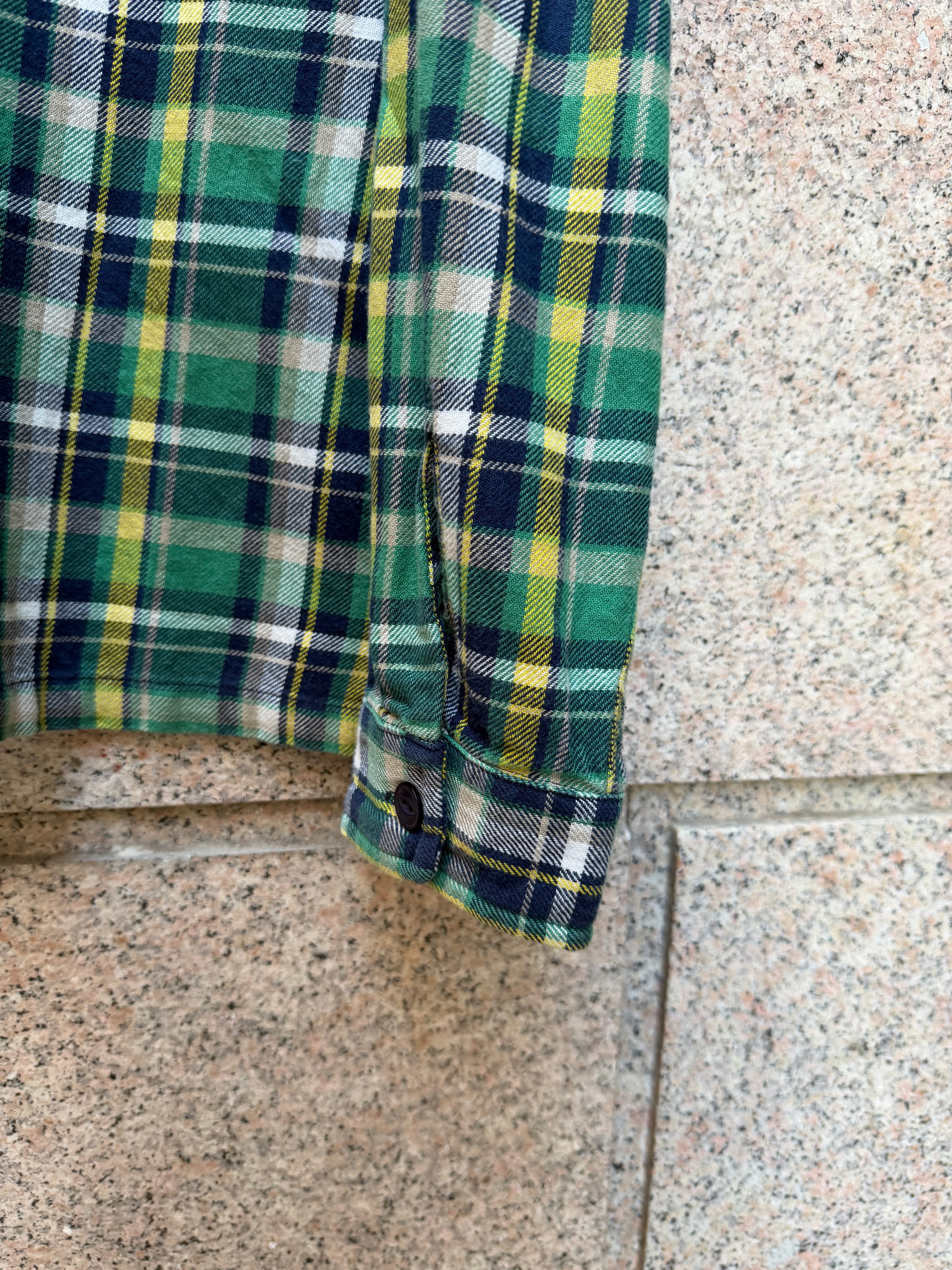 Stussy Zip Shirt Plaid Green - M (USED)