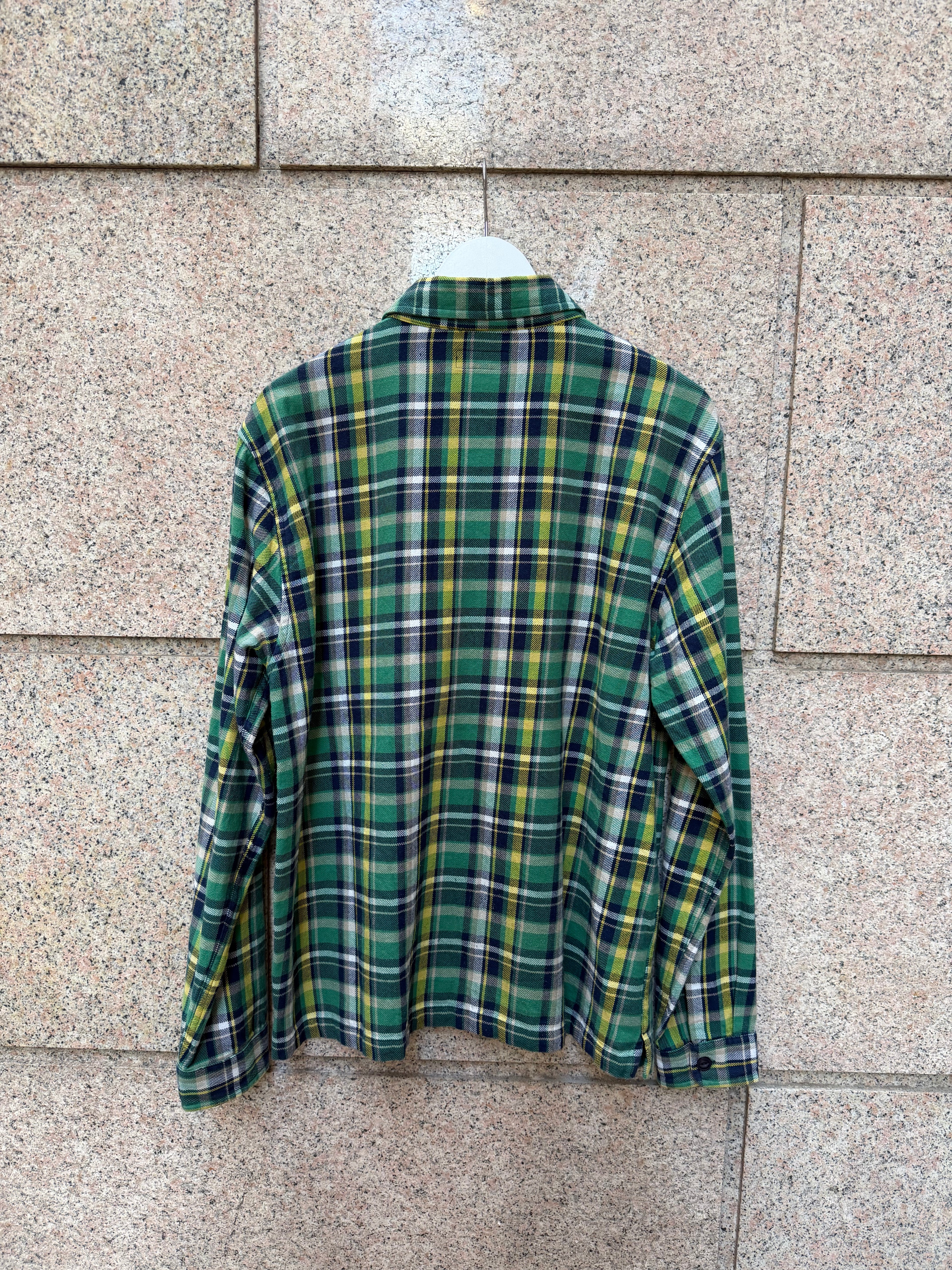 Stussy Zip Shirt Plaid Green - M (USED)
