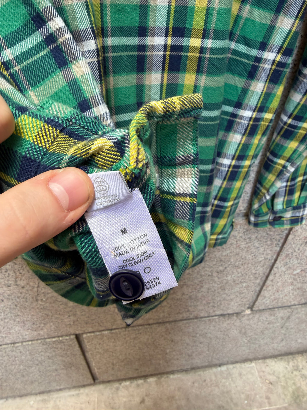 Stussy Zip Shirt Plaid Green - M (USED)