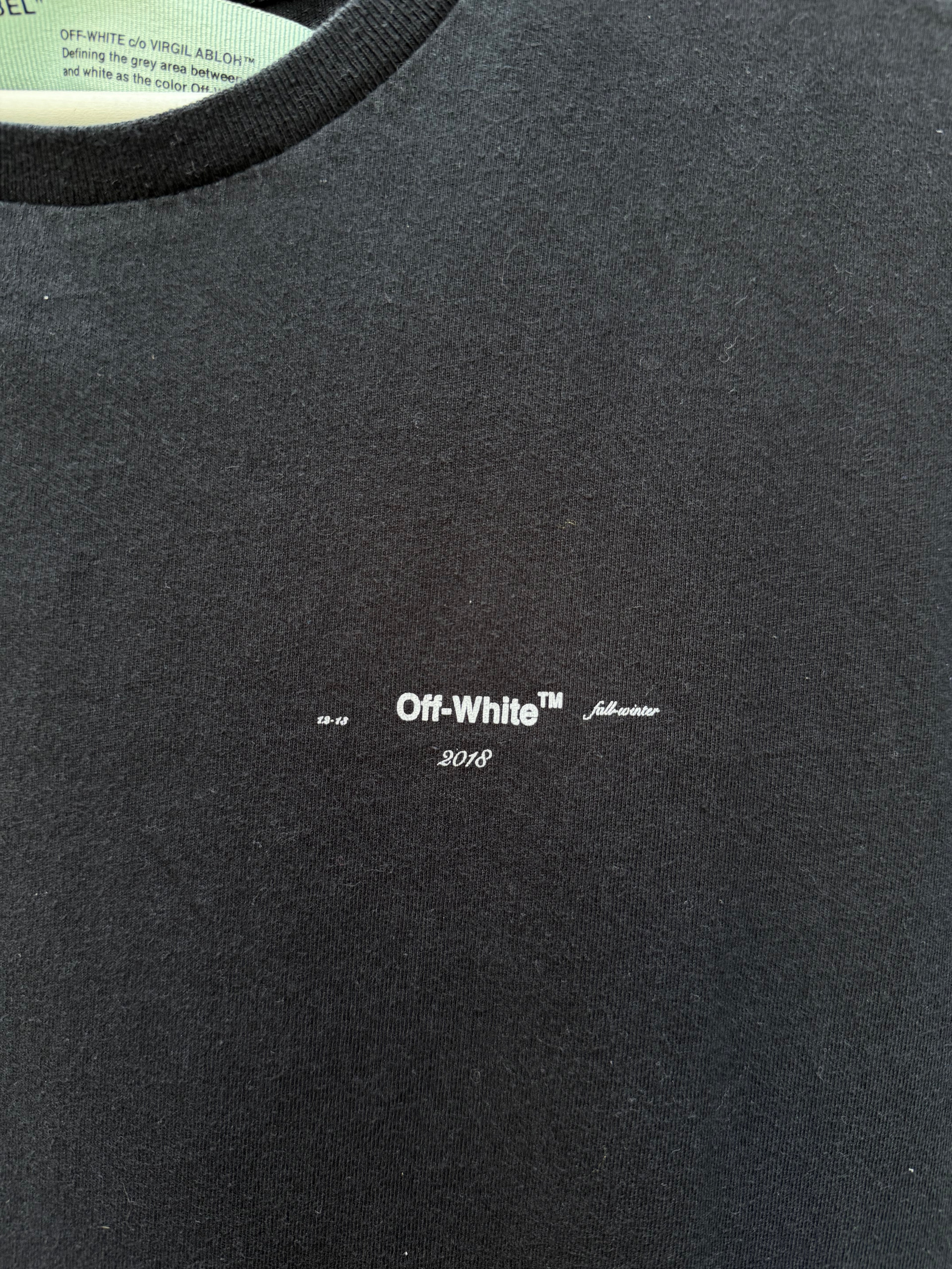 Off-White Black/White Tee - S (USED)