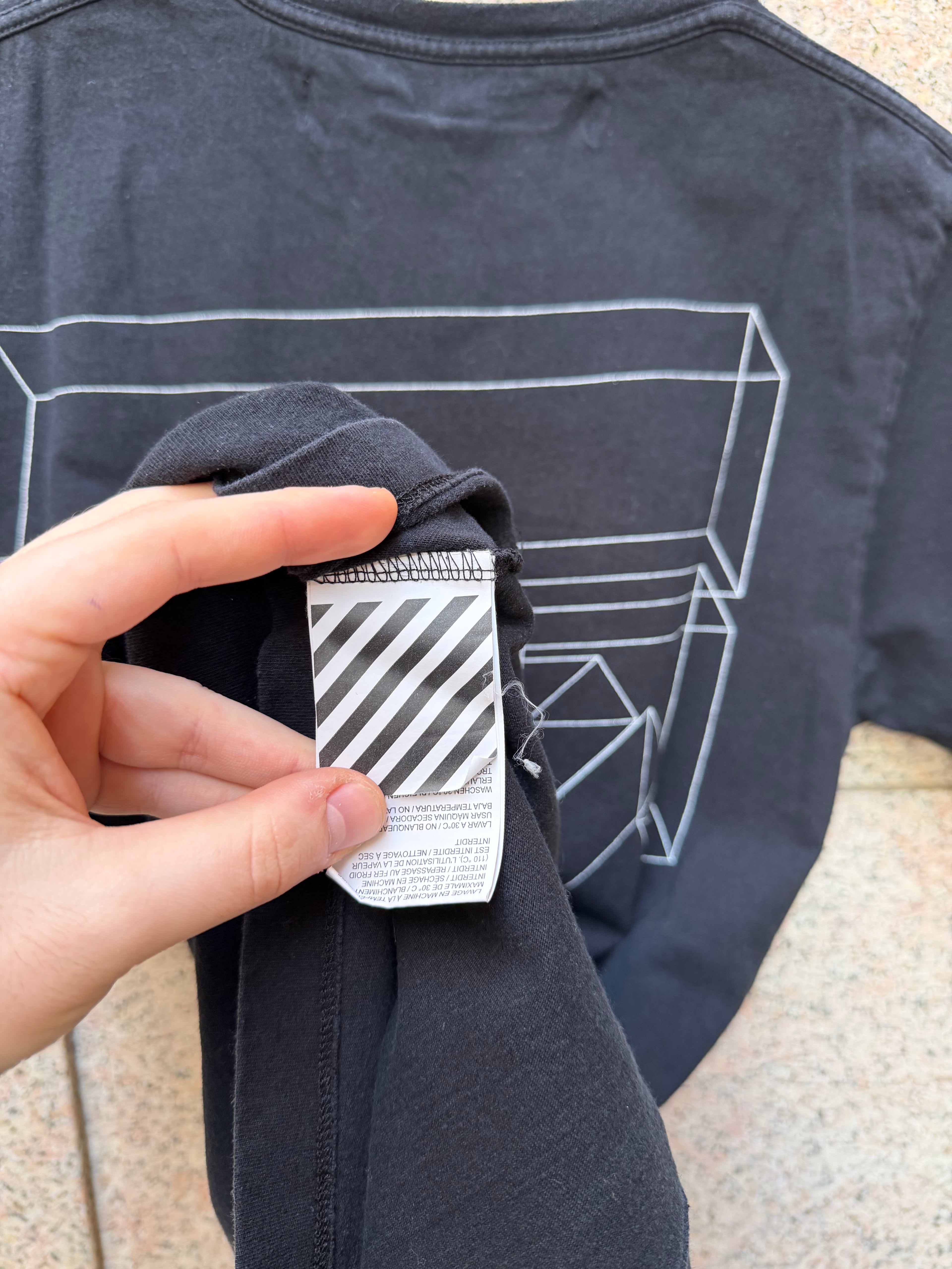 Off-White Black/White Tee - S (USED)