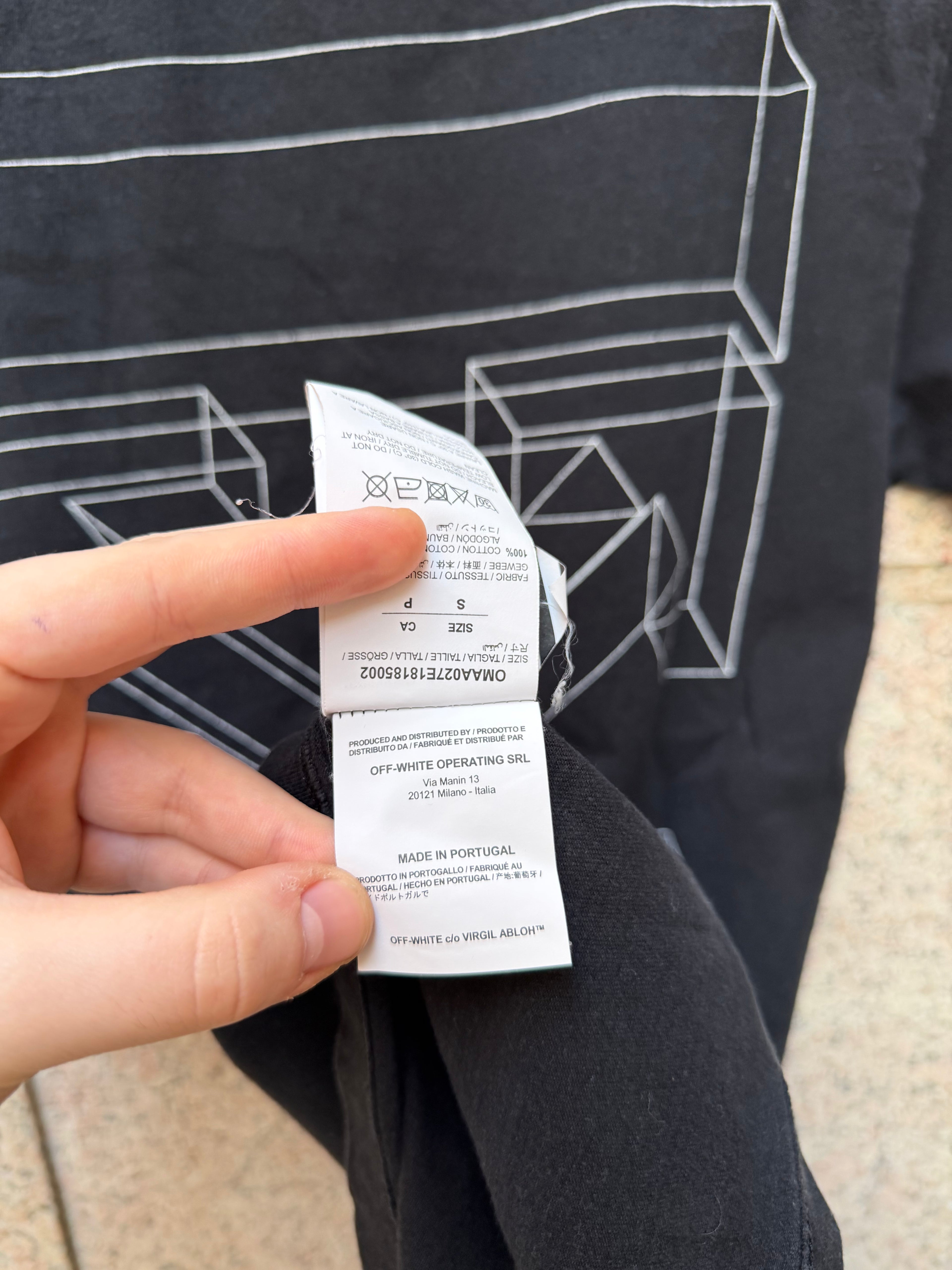 Off-White Black/White Tee - S (USED)