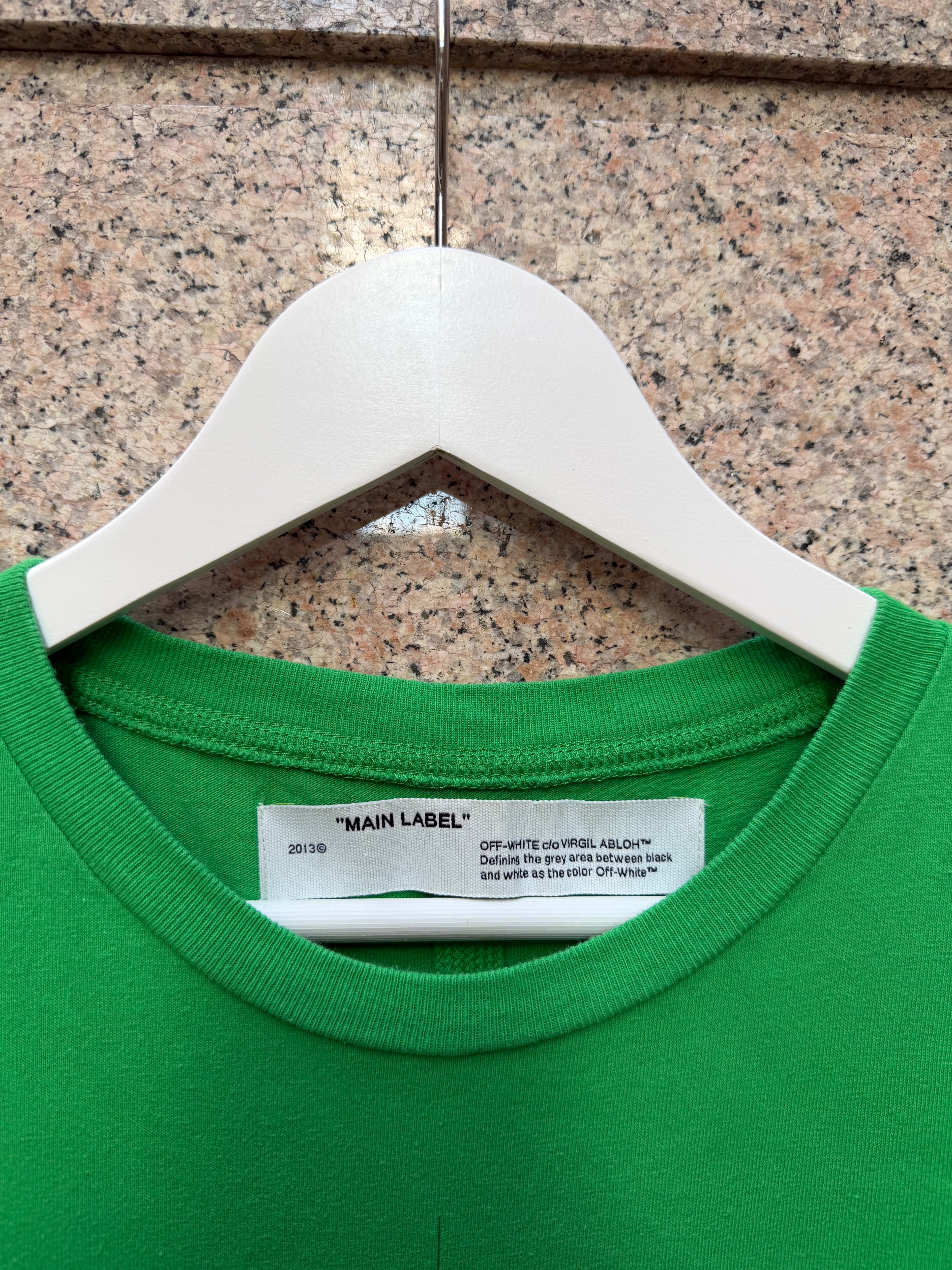 Off-White Public Television Green Tee - S (USED)