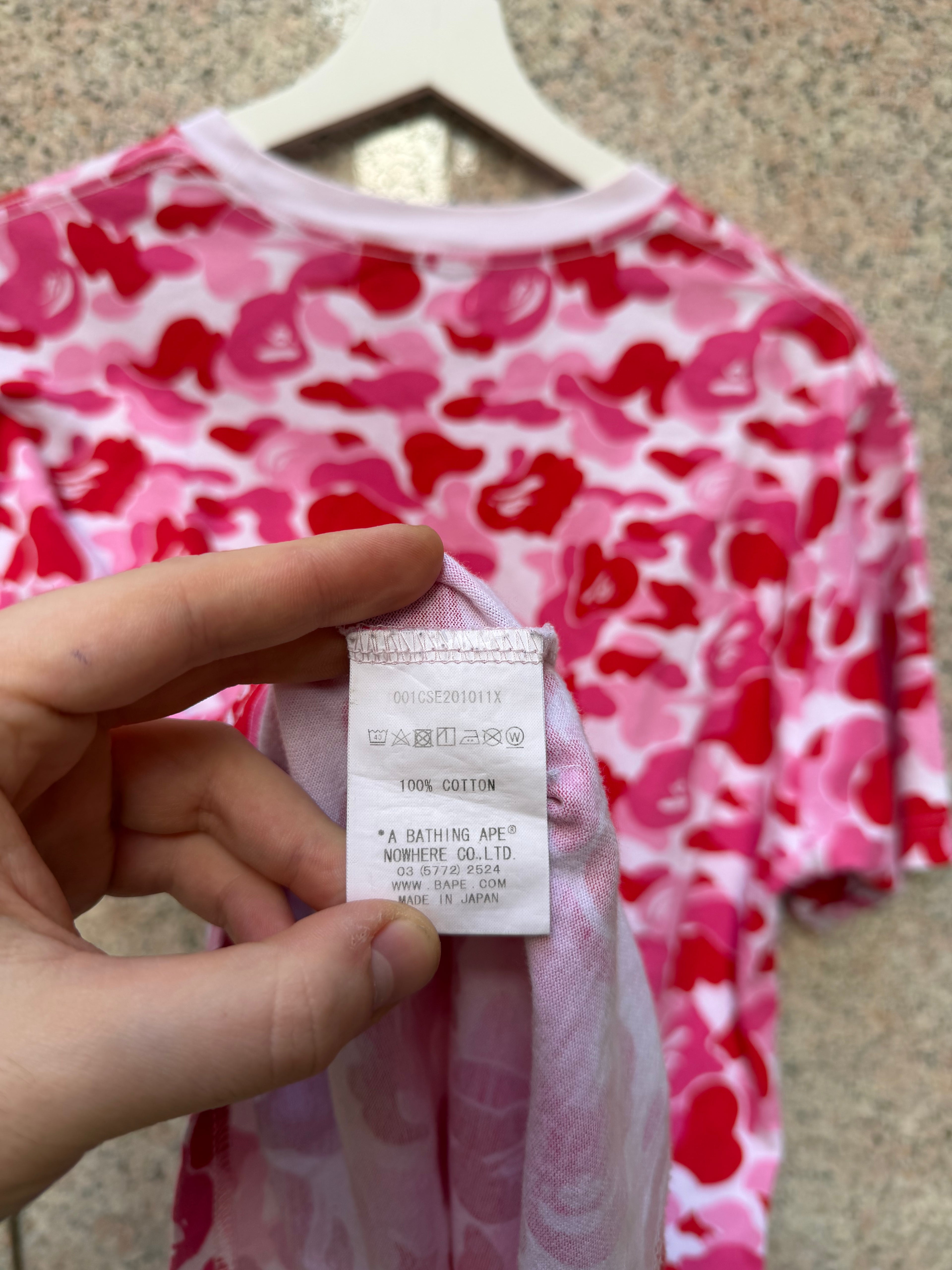 A Bathing Ape Bape Camo Pink - M (USED)