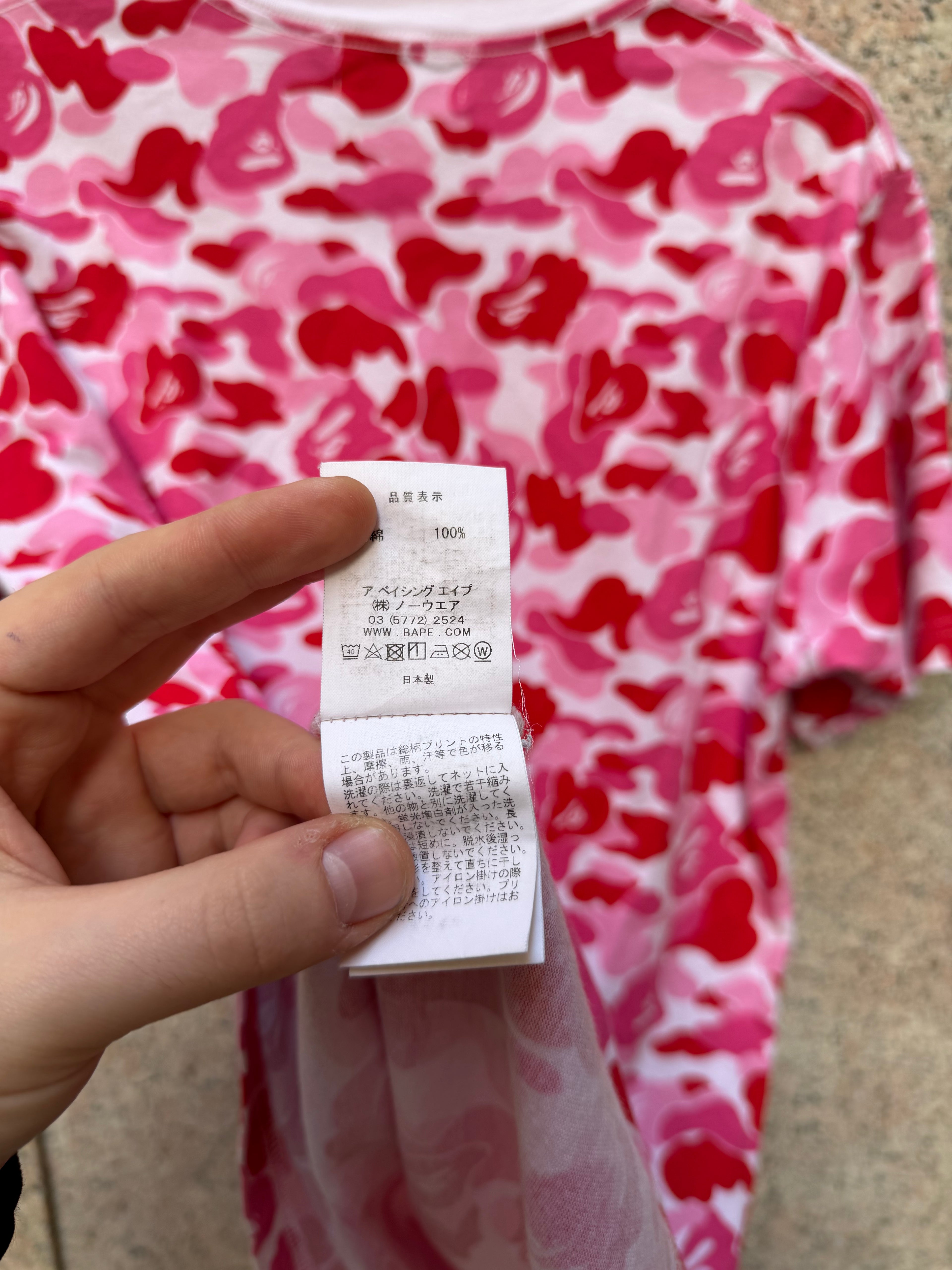 A Bathing Ape Bape Camo Pink - M (USED)