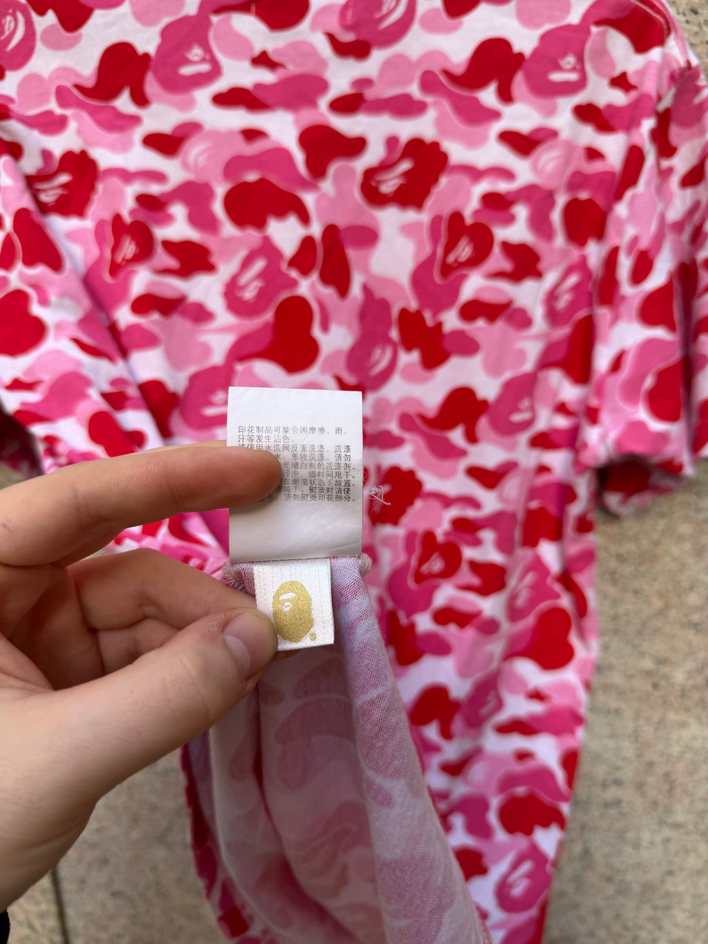 A Bathing Ape Bape Camo Pink - M (USED)