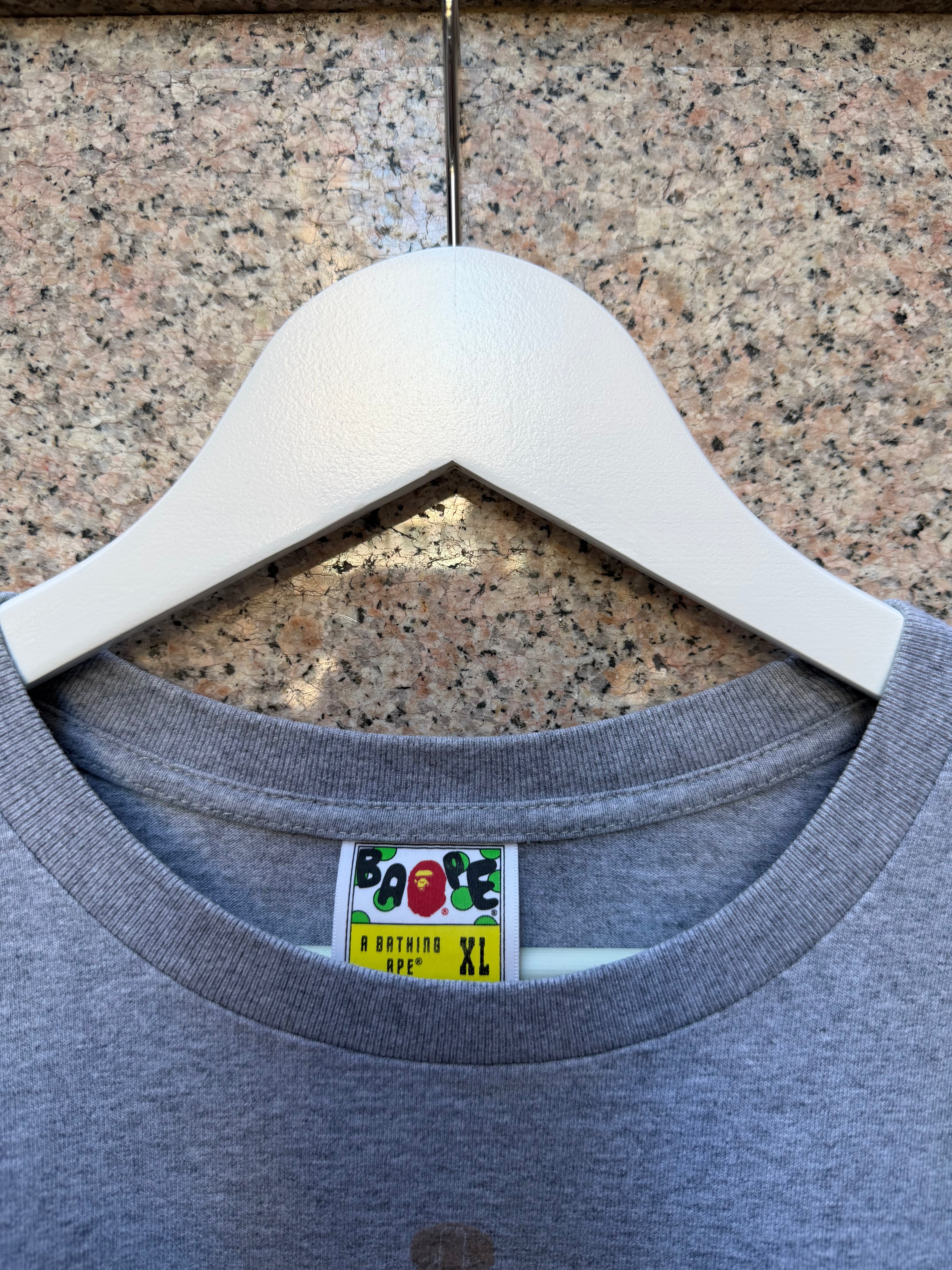 A Bathing Ape Bape Tee Shark Grey - XL (USED)