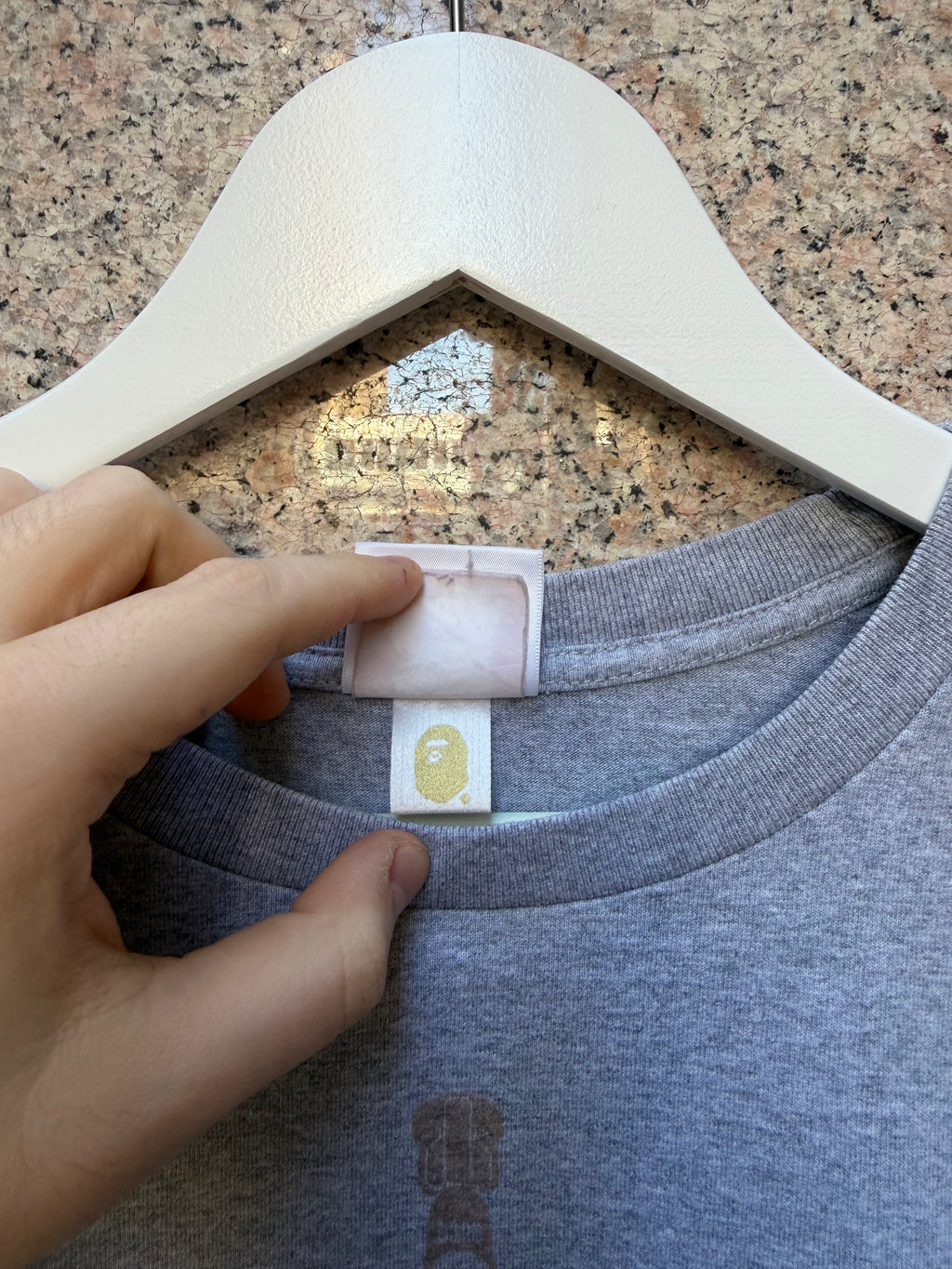 A Bathing Ape Bape Tee Shark Grey - XL (USED)