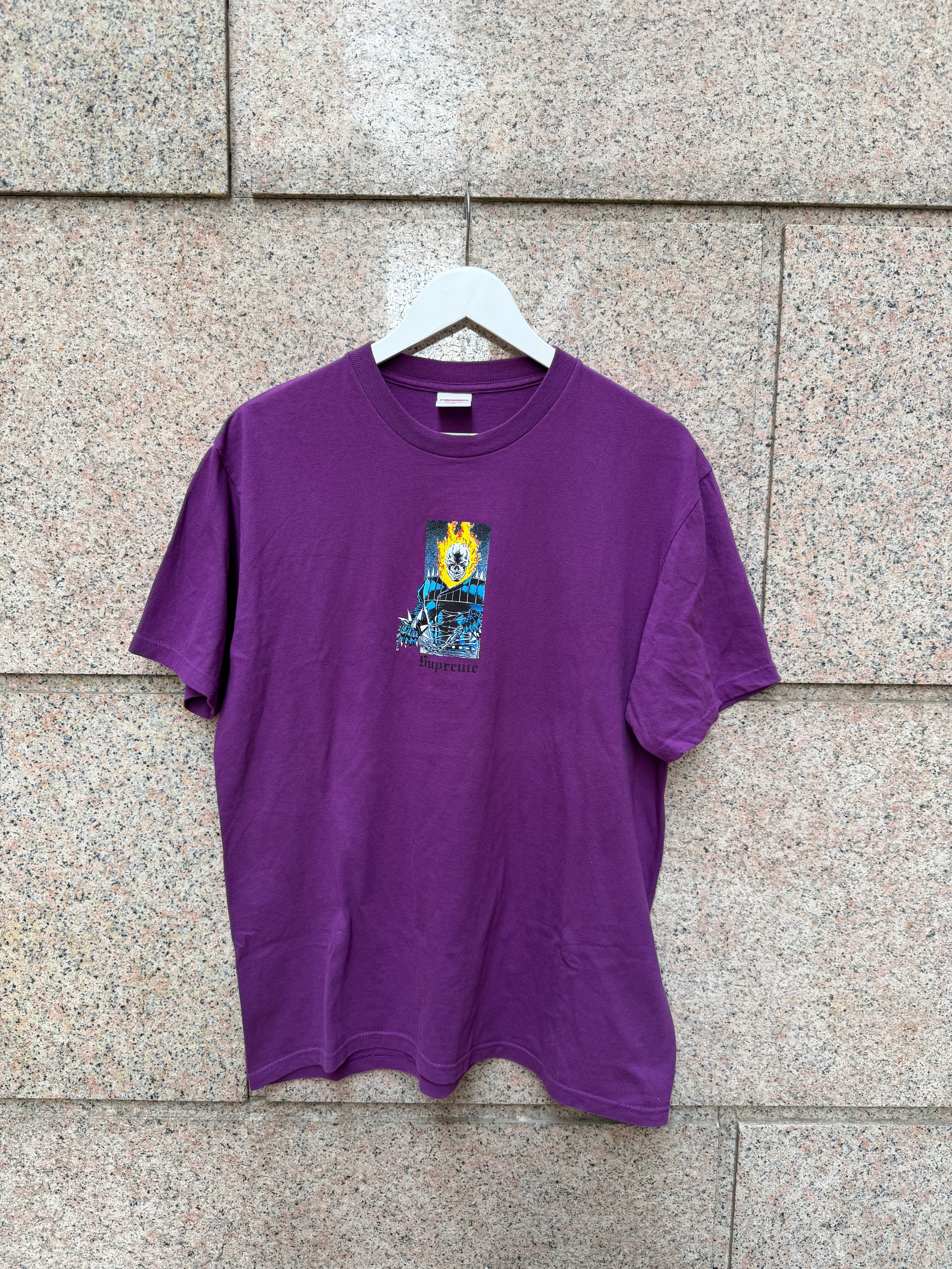 Supreme Marvel Ghost Rider Tee Purple - M (USED)
