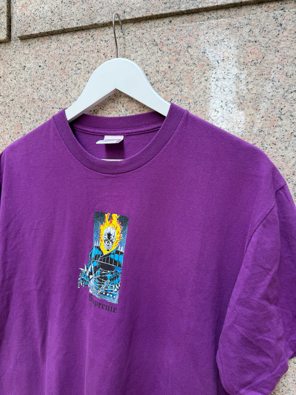 Supreme Marvel Ghost Rider Tee Purple - M (USED)