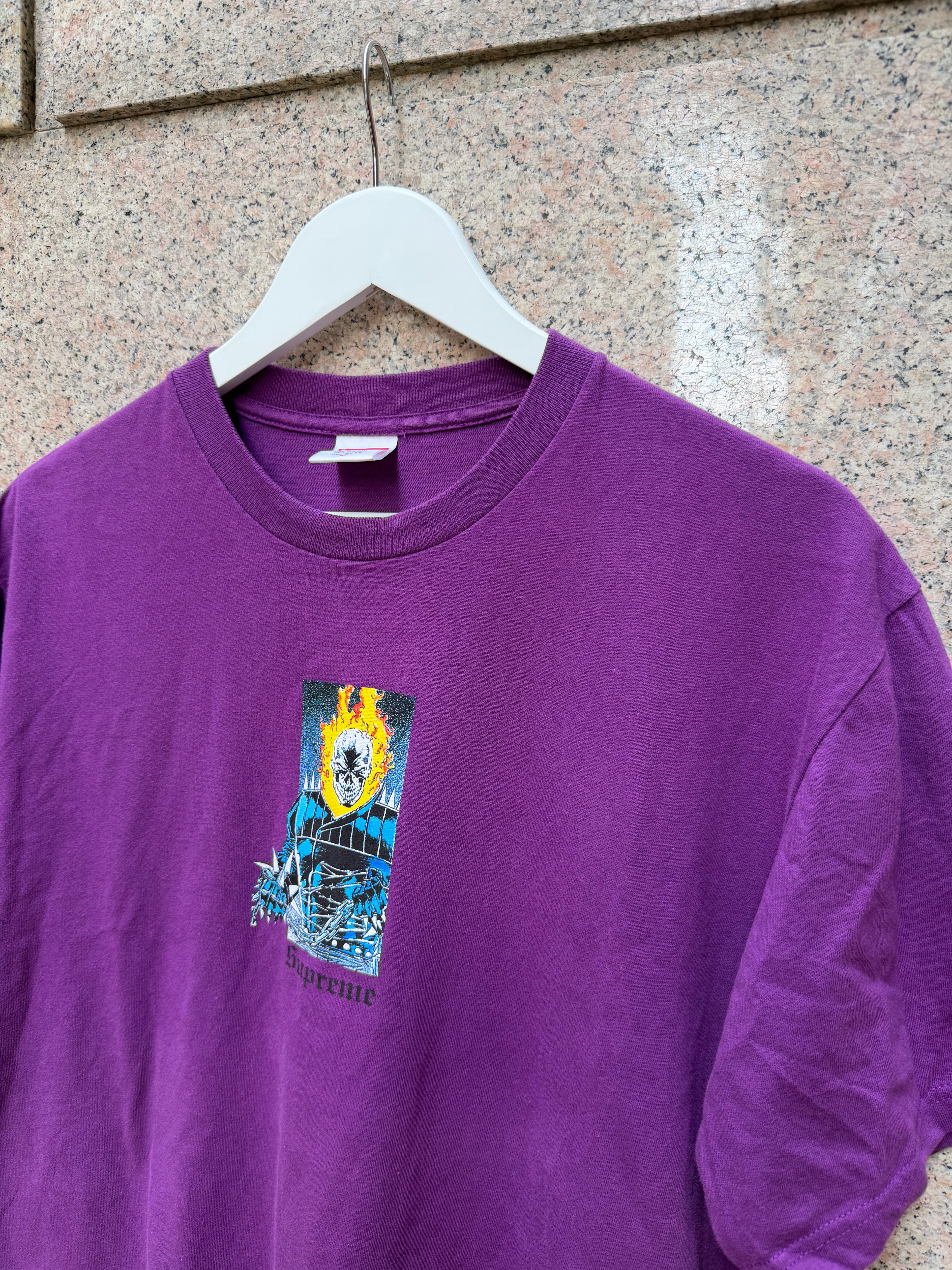 Supreme Marvel Ghost Rider Tee Purple - M (USED)